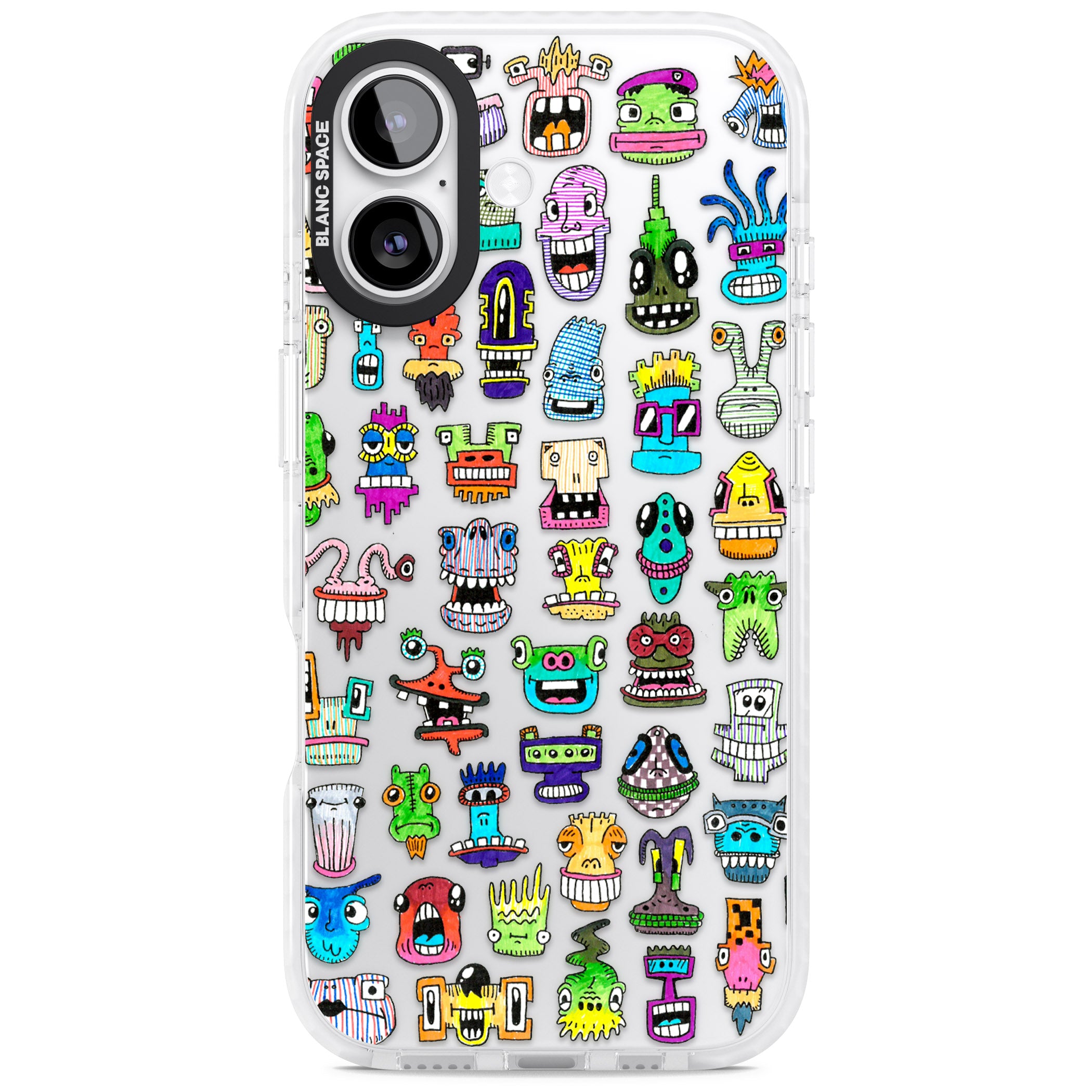 Familiar Faces iPhone 17 Impact Clear Phone Case