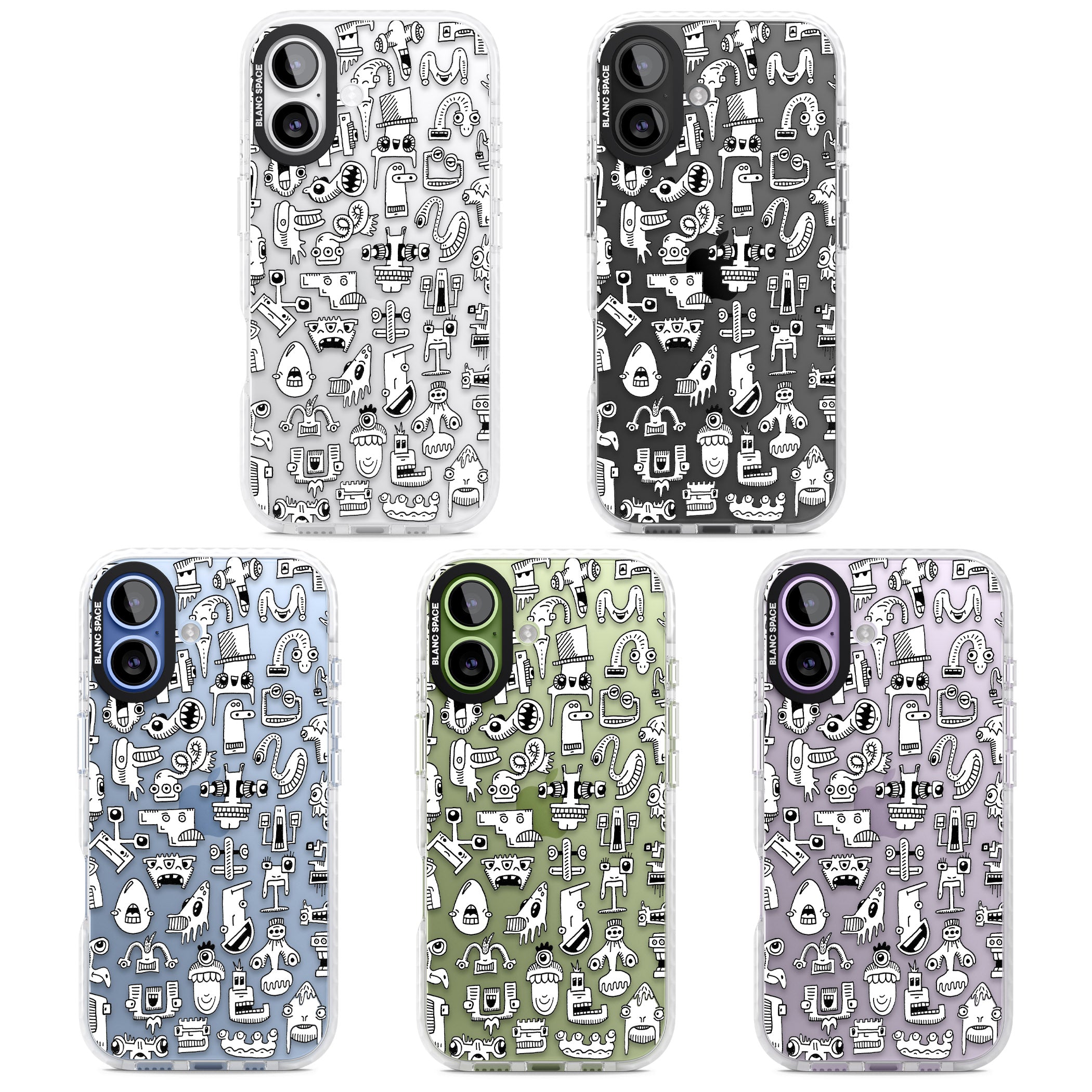 Weird Friends iPhone 17 Impact Clear Phone Case APT Impact Protection