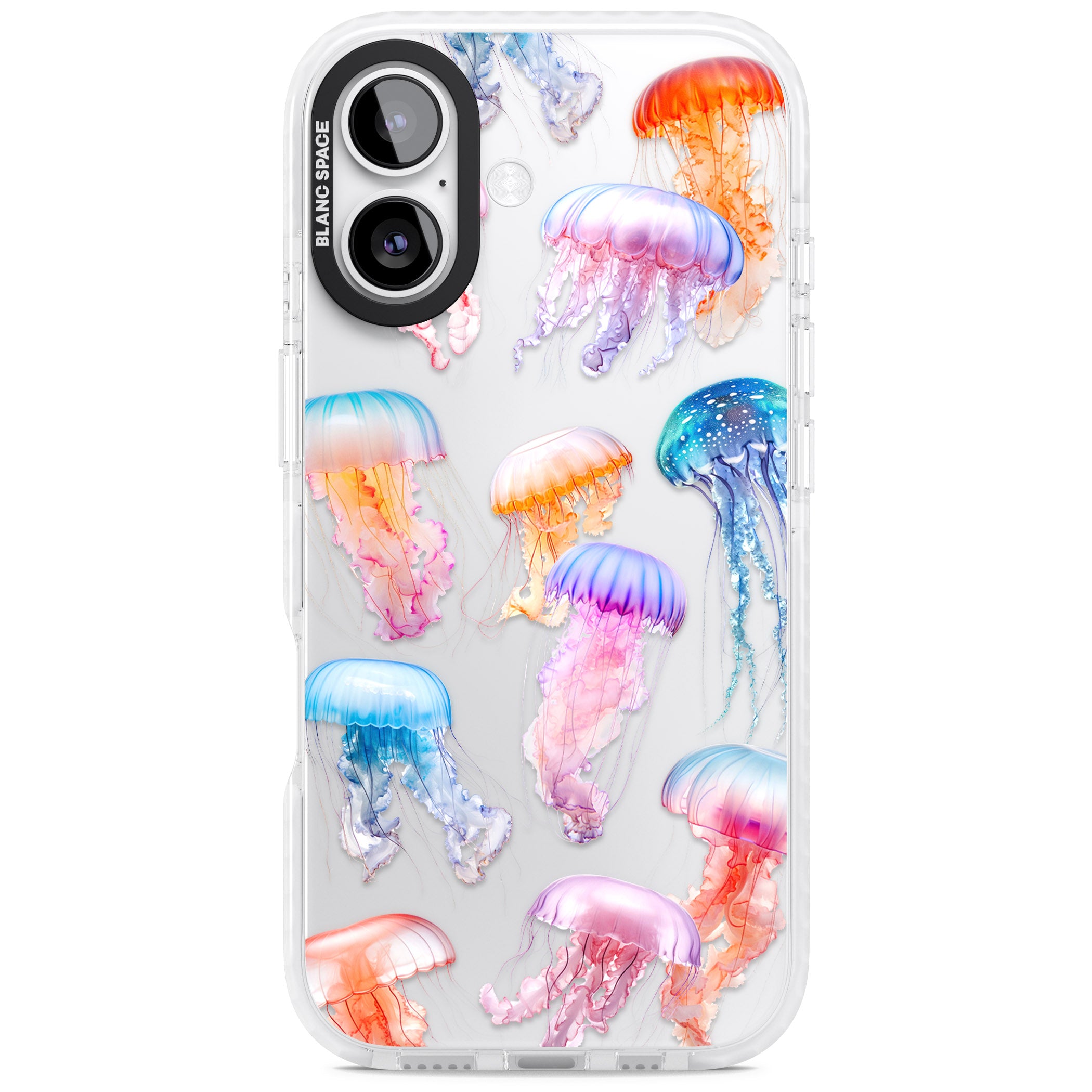 Vibrant Jellyfish iPhone 17 Impact Clear Phone Case