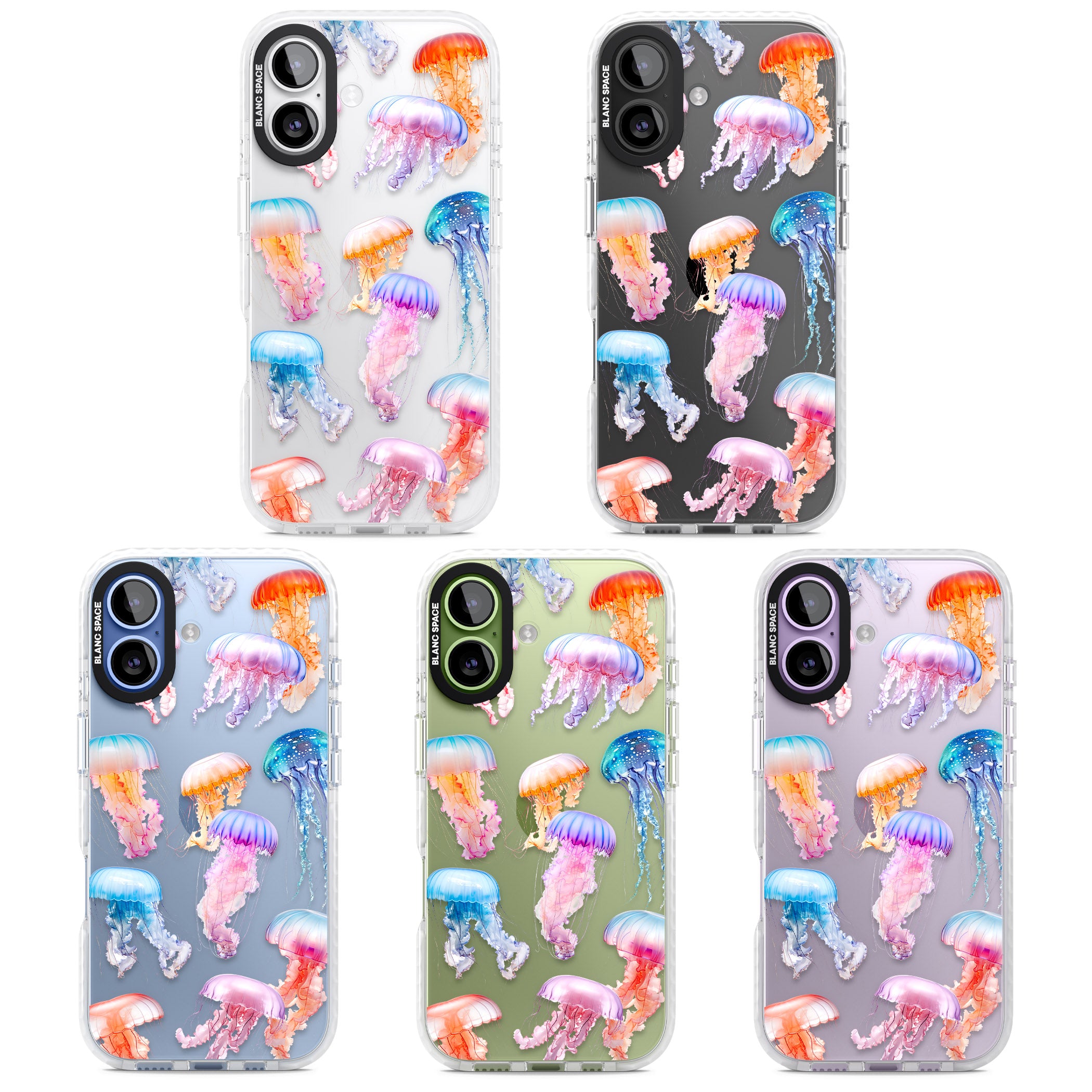 Vibrant Jellyfish iPhone 17 Impact Clear Phone Case APT Impact Protection