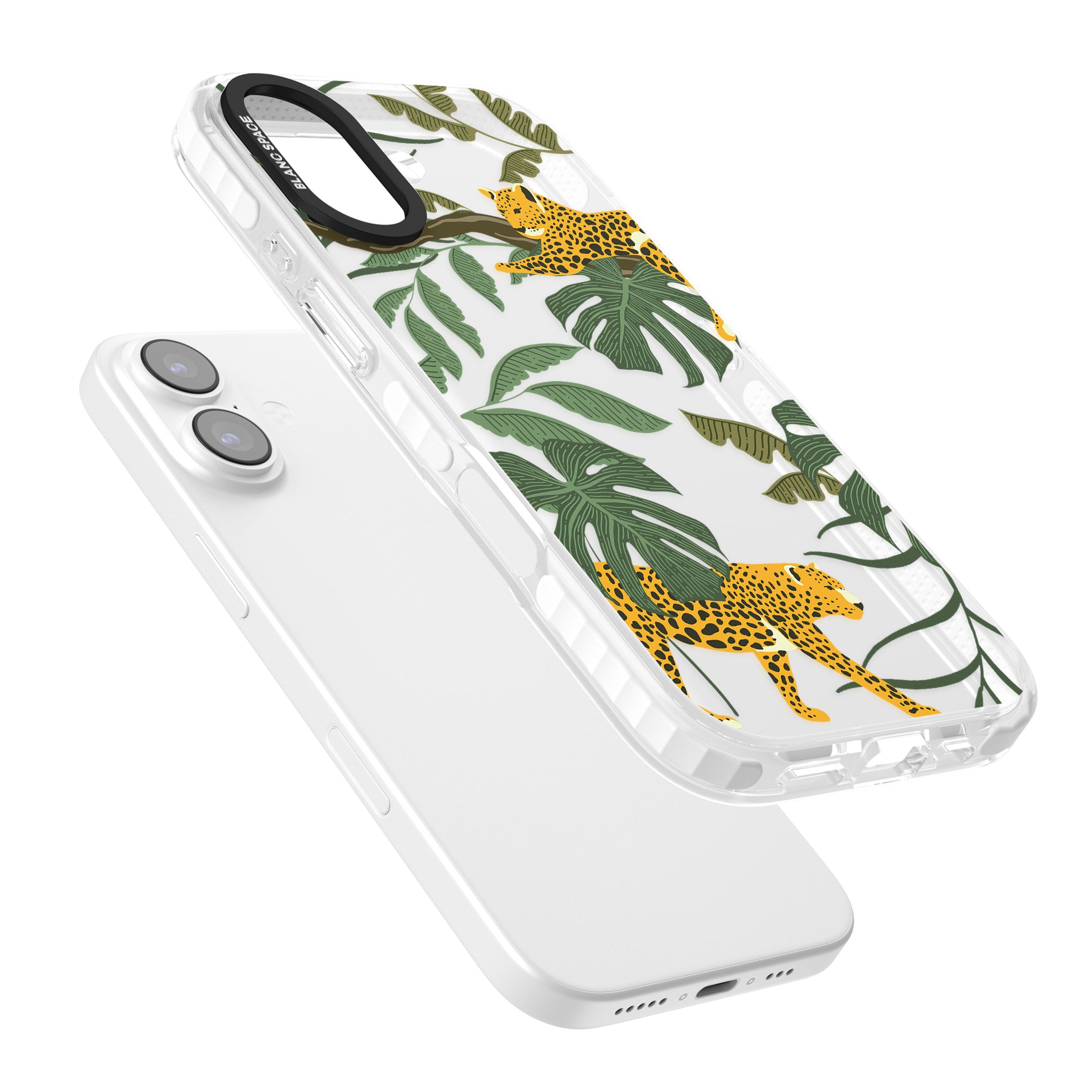 Jungle Cat Pattern iPhone 17 Impact Clear Phone Case Colours