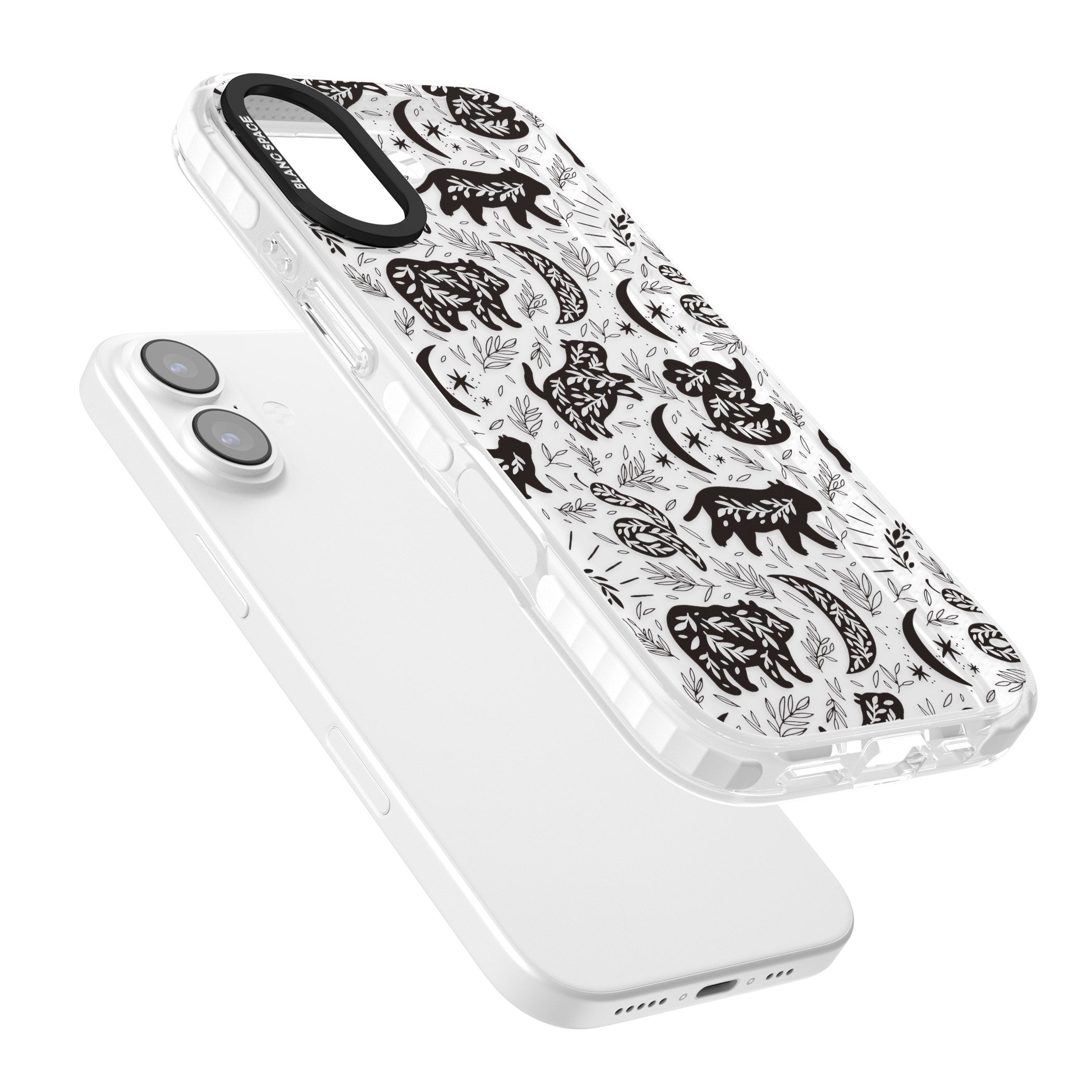 Midnight Forest Animals iPhone 17 Impact Clear Phone Case Colours