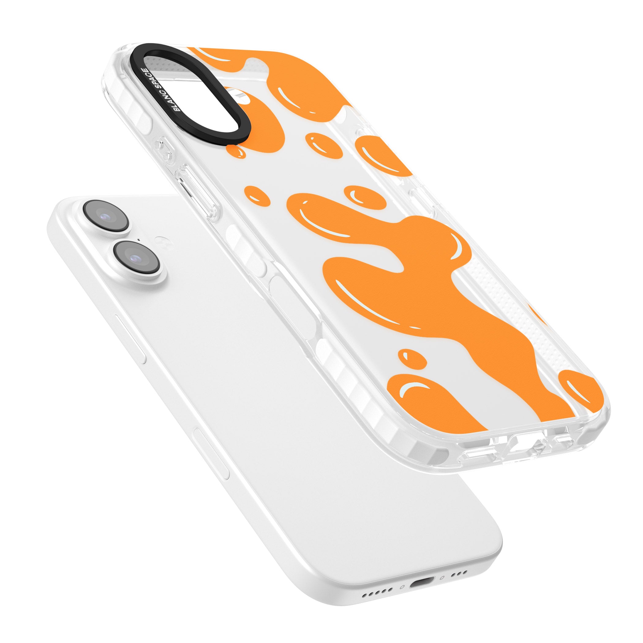 Orange Lava Lamp iPhone 17 Impact Clear Phone Case Colours