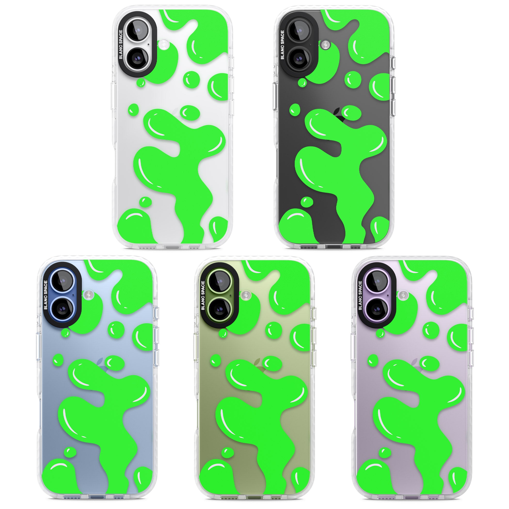 Green Lava Lamp iPhone 17 Impact Clear Phone Case APT Impact Protection