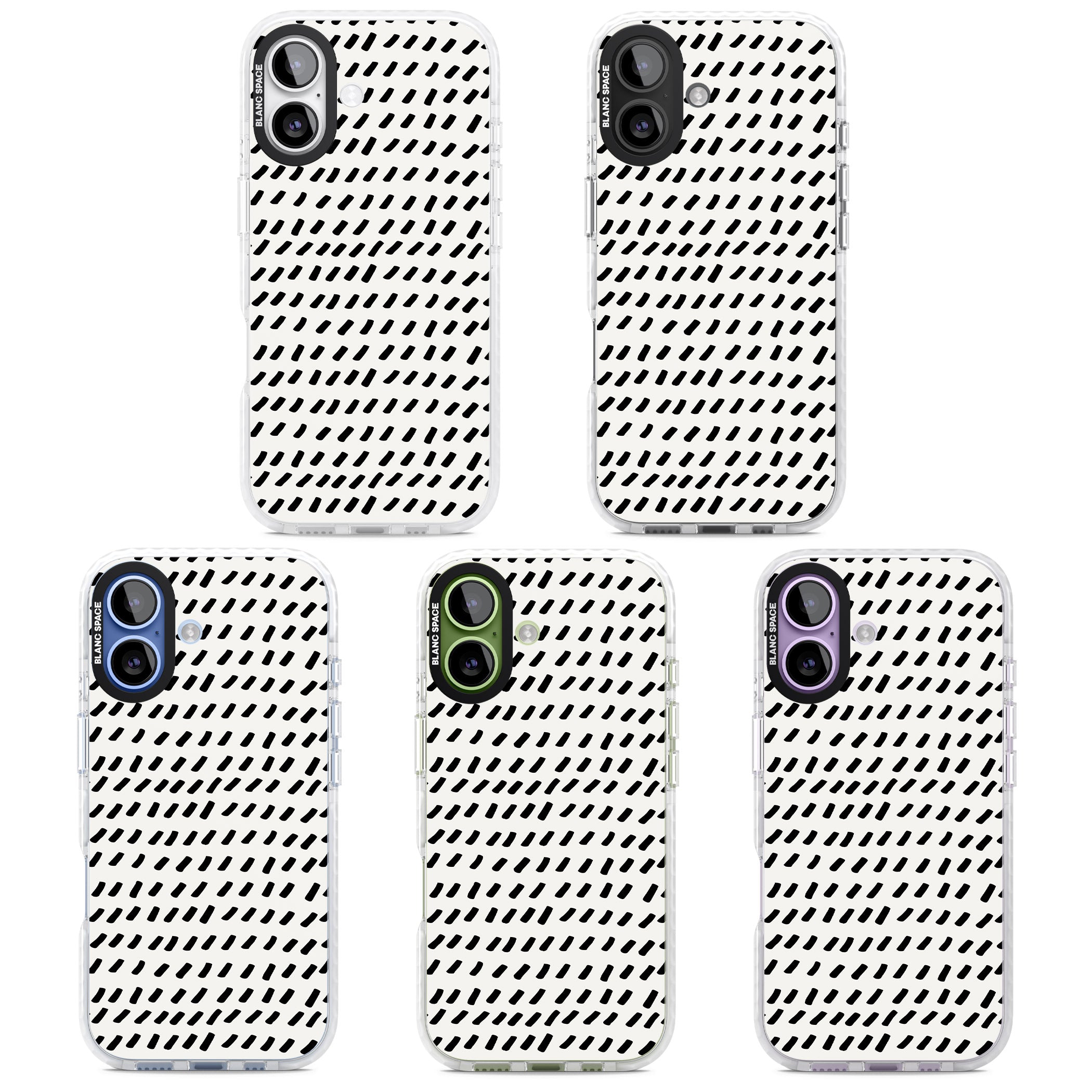 Hand Drawn Lines Pattern iPhone 17 Impact Pro Clear Phone Case APT Impact Protection