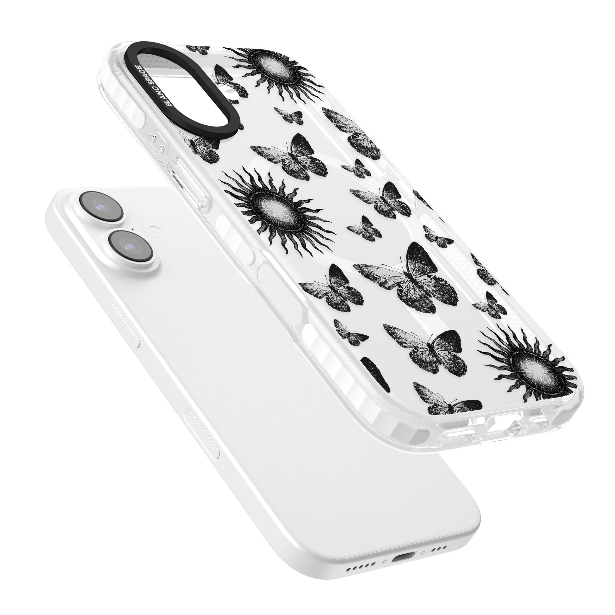 Butterflies Suns iPhone 17 Impact Pro Clear Phone Case Colours
