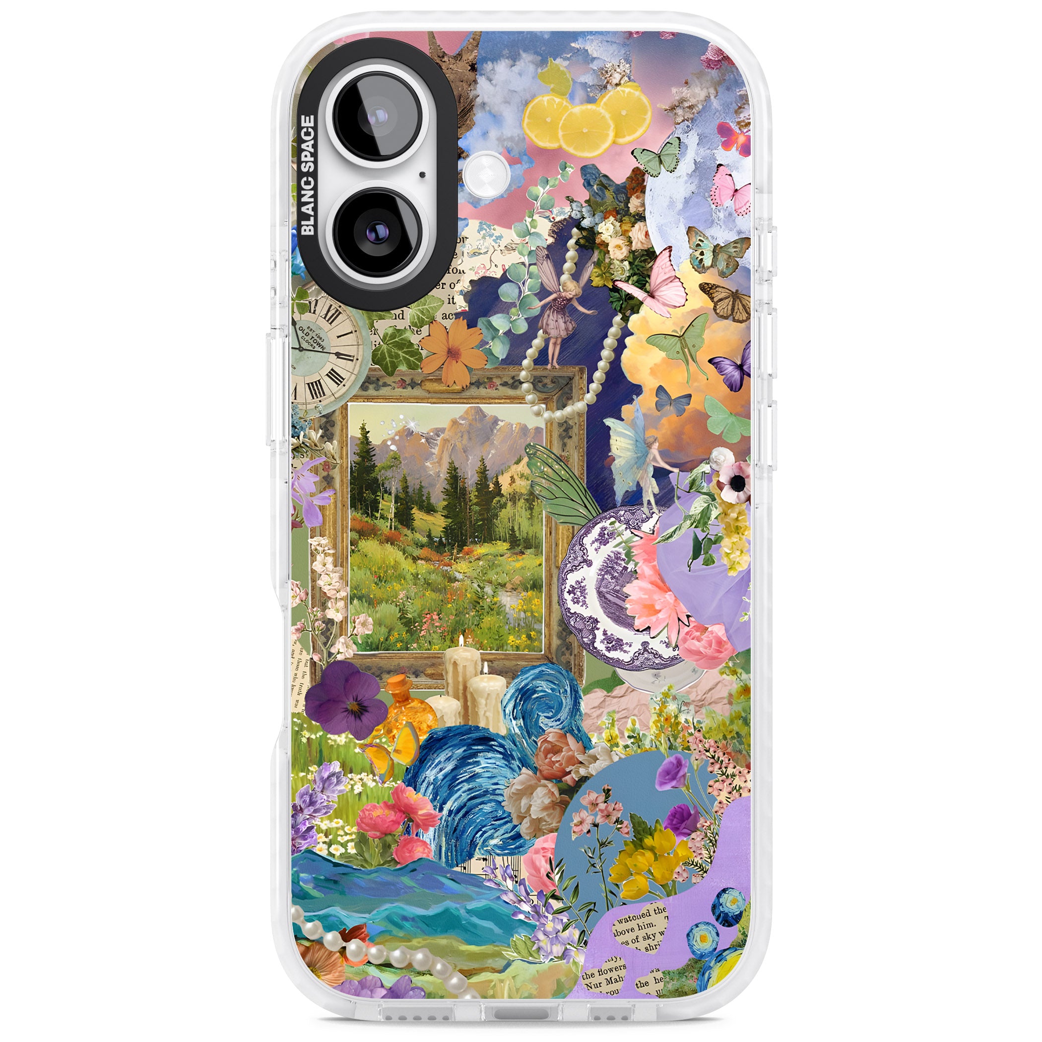 Vibrant Whimsy Collage iPhone 17 Impact Pro Clear Phone Case