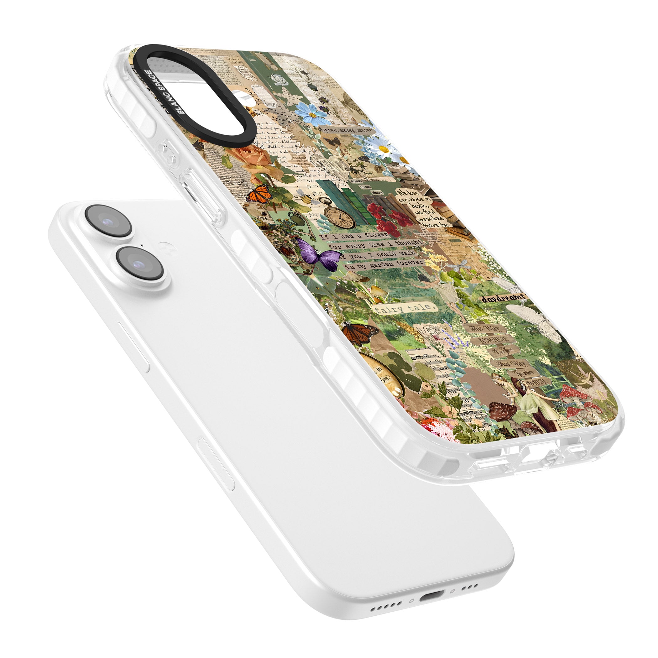 Enchanted Collage iPhone 17 Impact Pro Clear Phone Case Colours