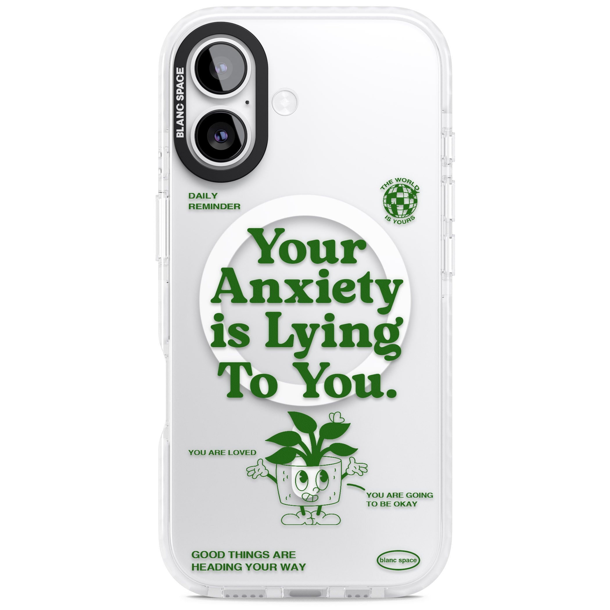 Your Anxiety Is Lying To You iPhone 17 Impact Pro Clear Phone Case