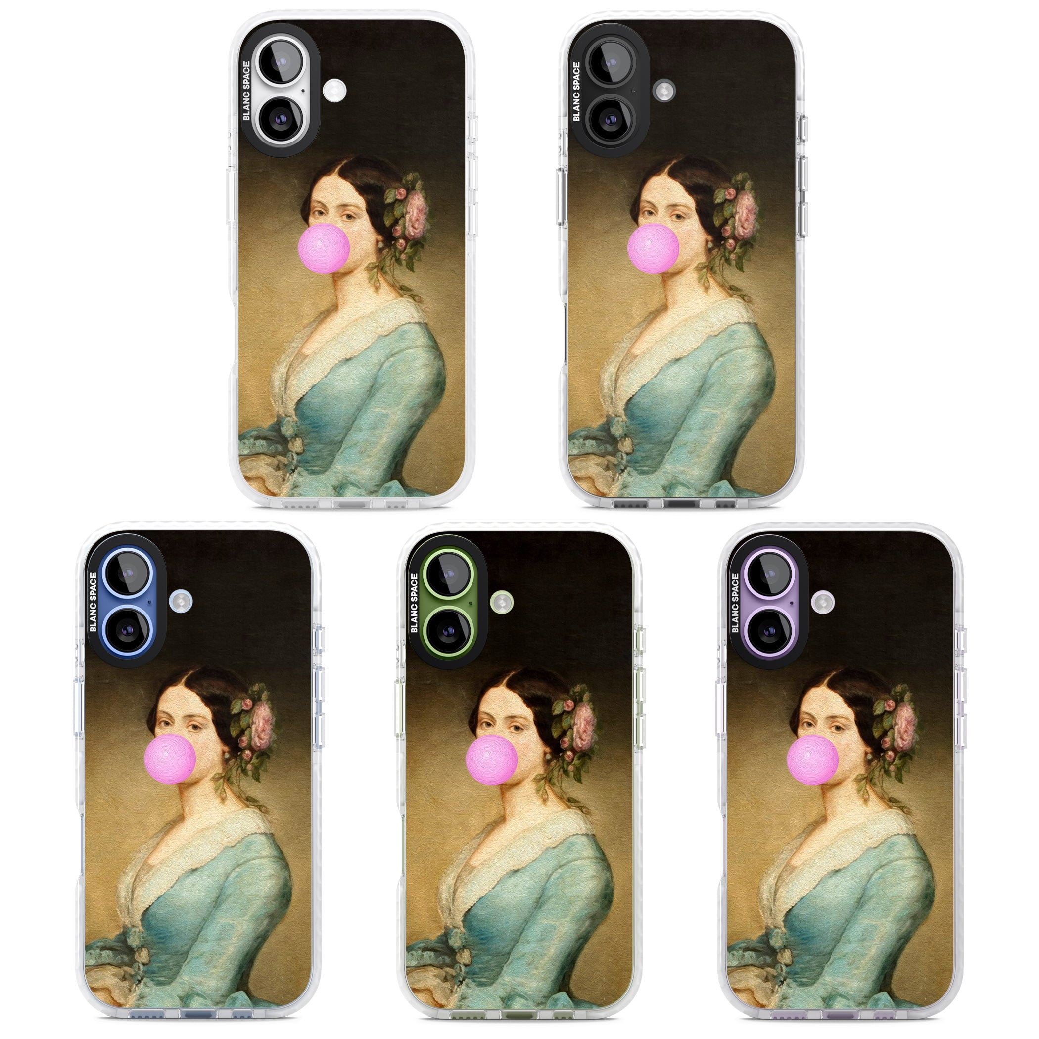 Bubblegum Renaissance iPhone 17 Impact Pro Clear Phone Case APT Impact Protection