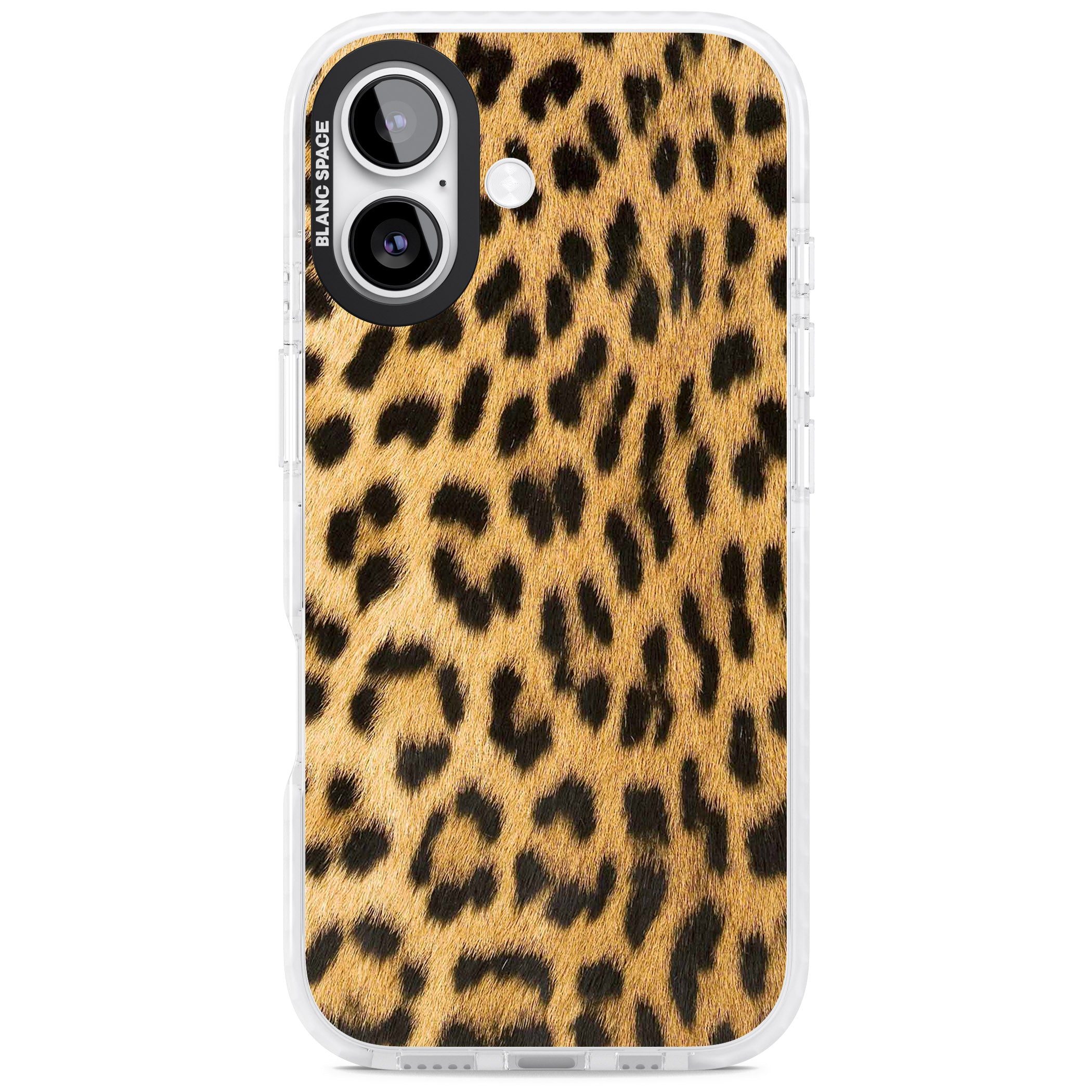 Designer Fashion Gold Leopard Print iPhone 17 Impact Pro Clear Phone Case