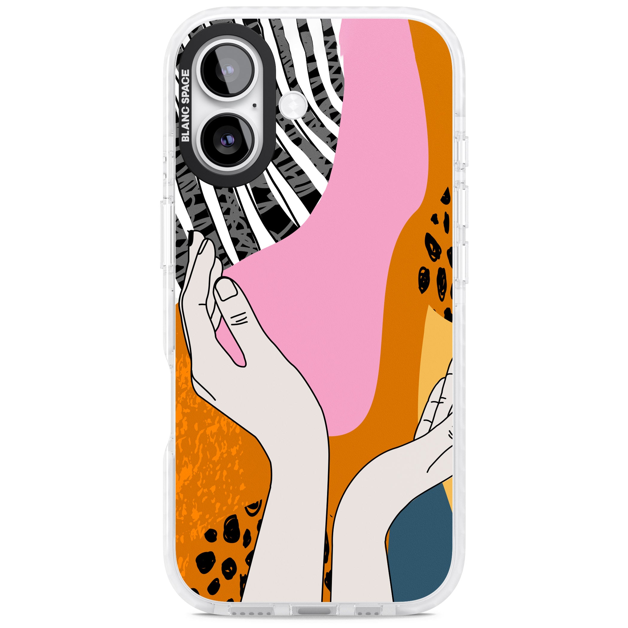 Abstract Vibes iPhone 17 Impact Pro Clear Phone Case