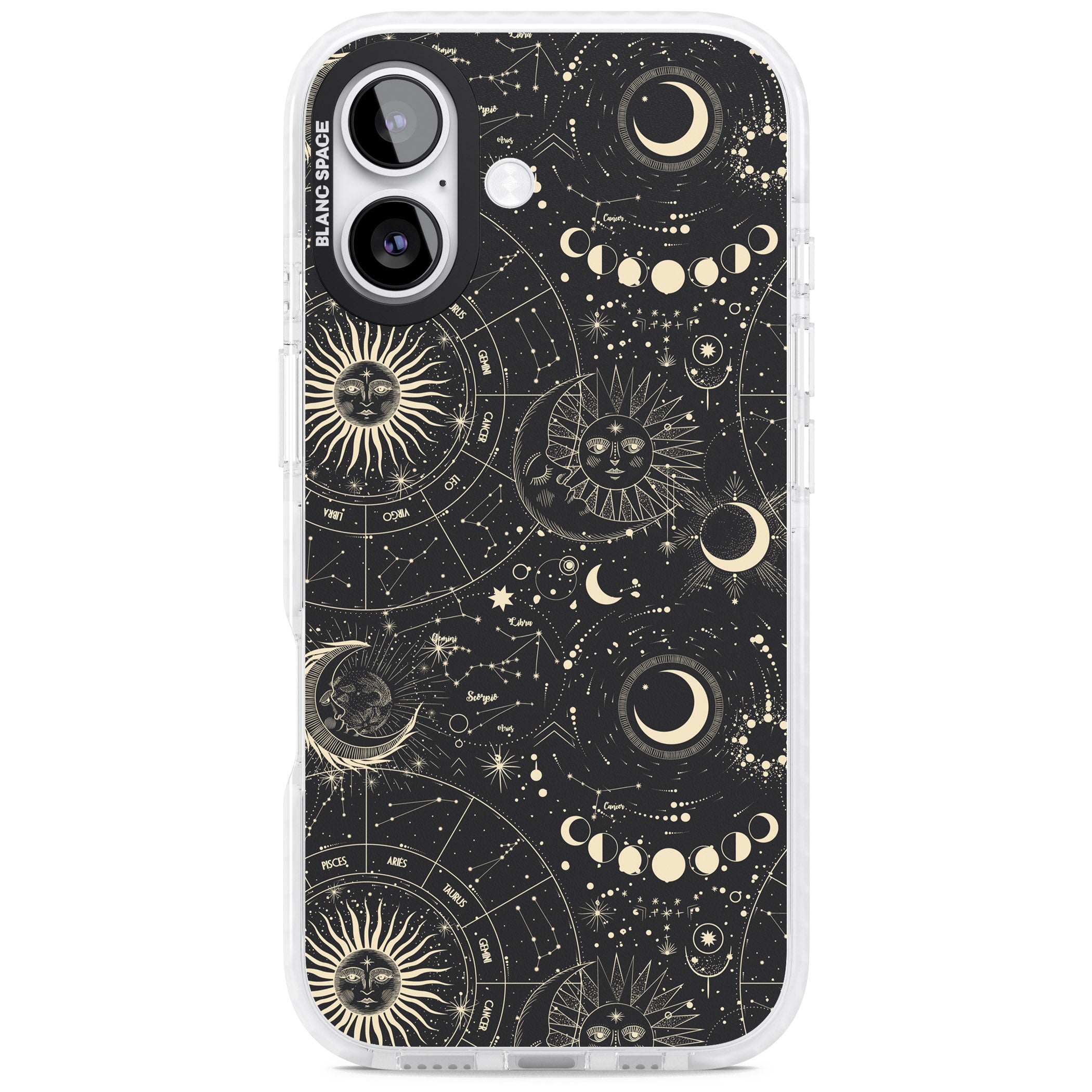 Celestial Suns, Moons & Zodiacs iPhone 17 Impact Pro Clear Phone Case