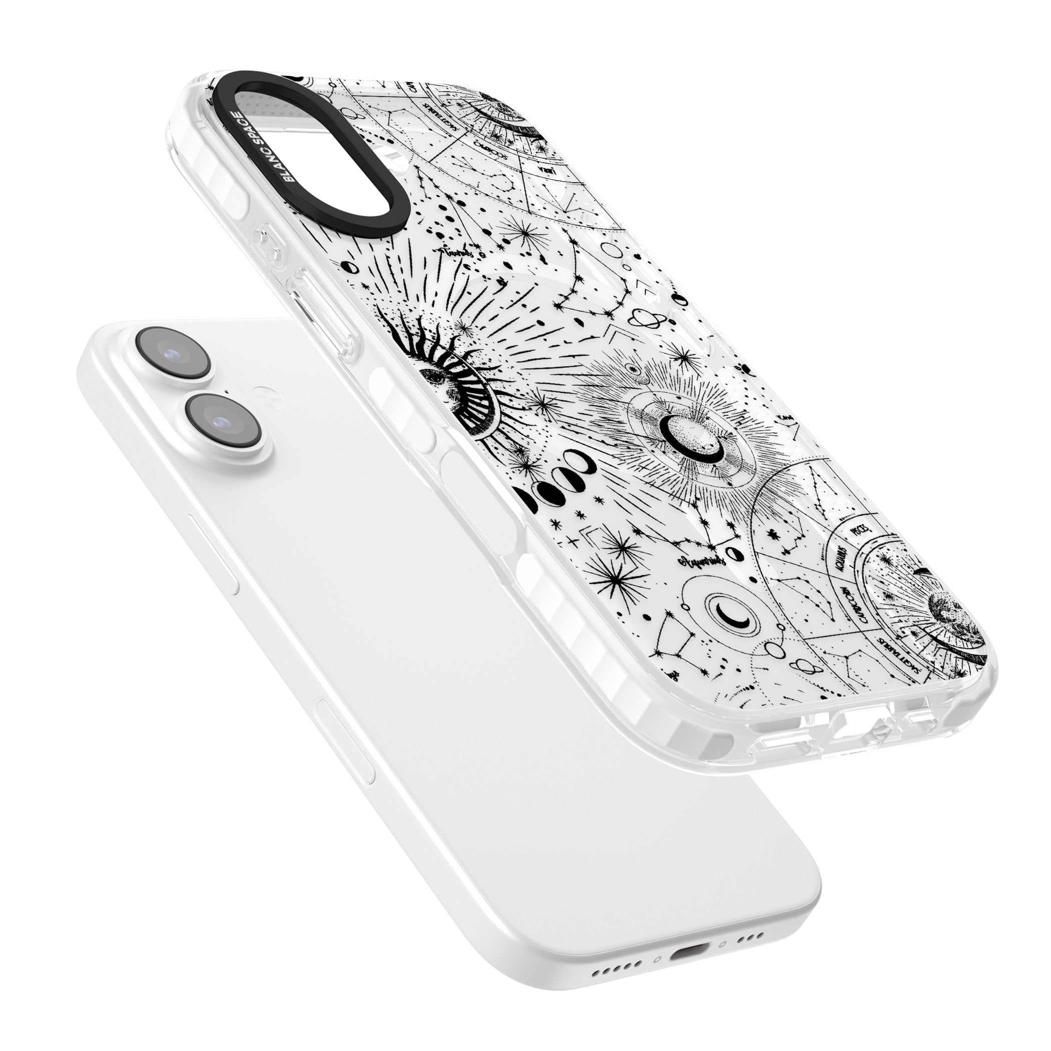 Celestial Chart iPhone 17 Impact Pro Clear Phone Case Colours