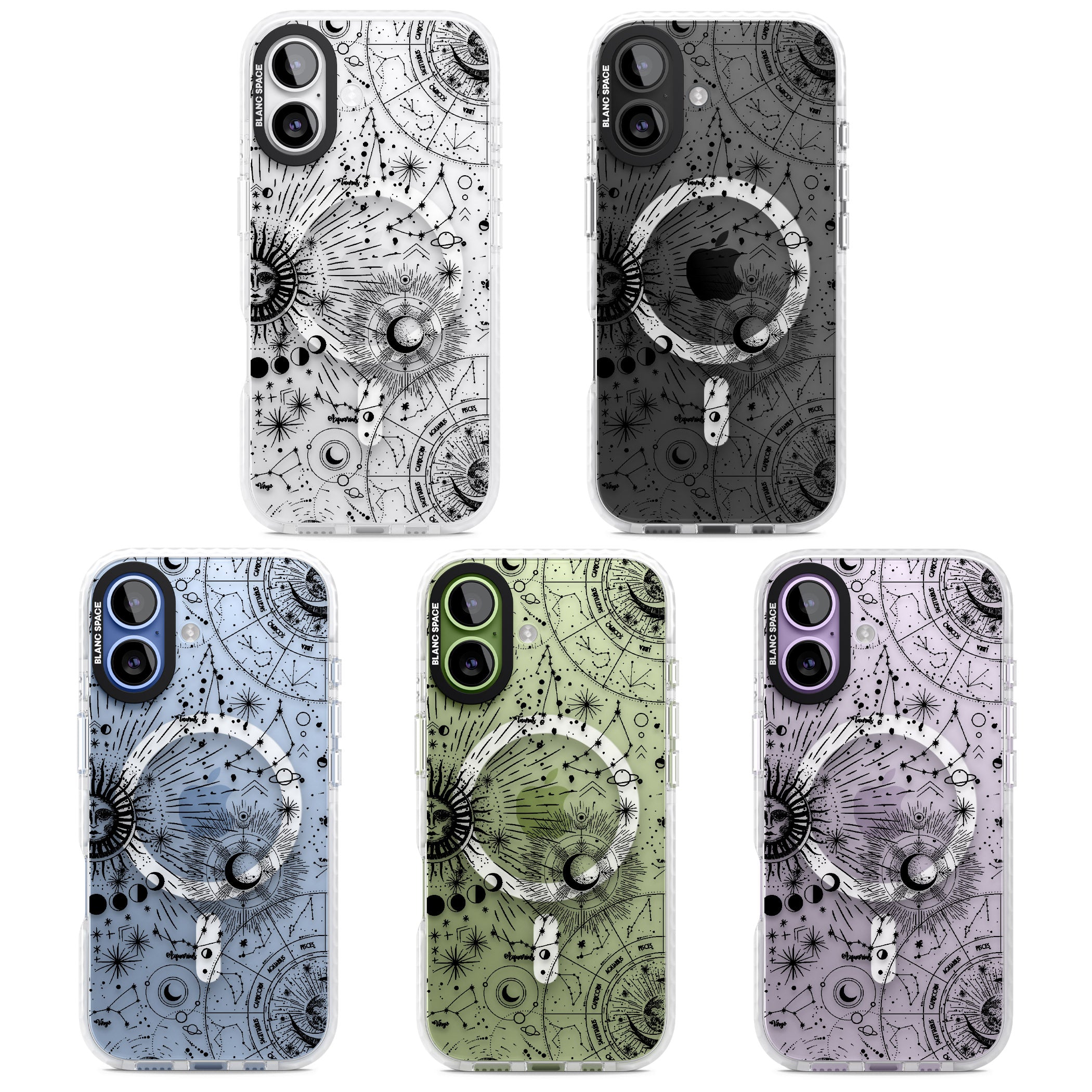 Celestial Chart iPhone 17 Impact Pro Clear Phone Case APT Impact Protection