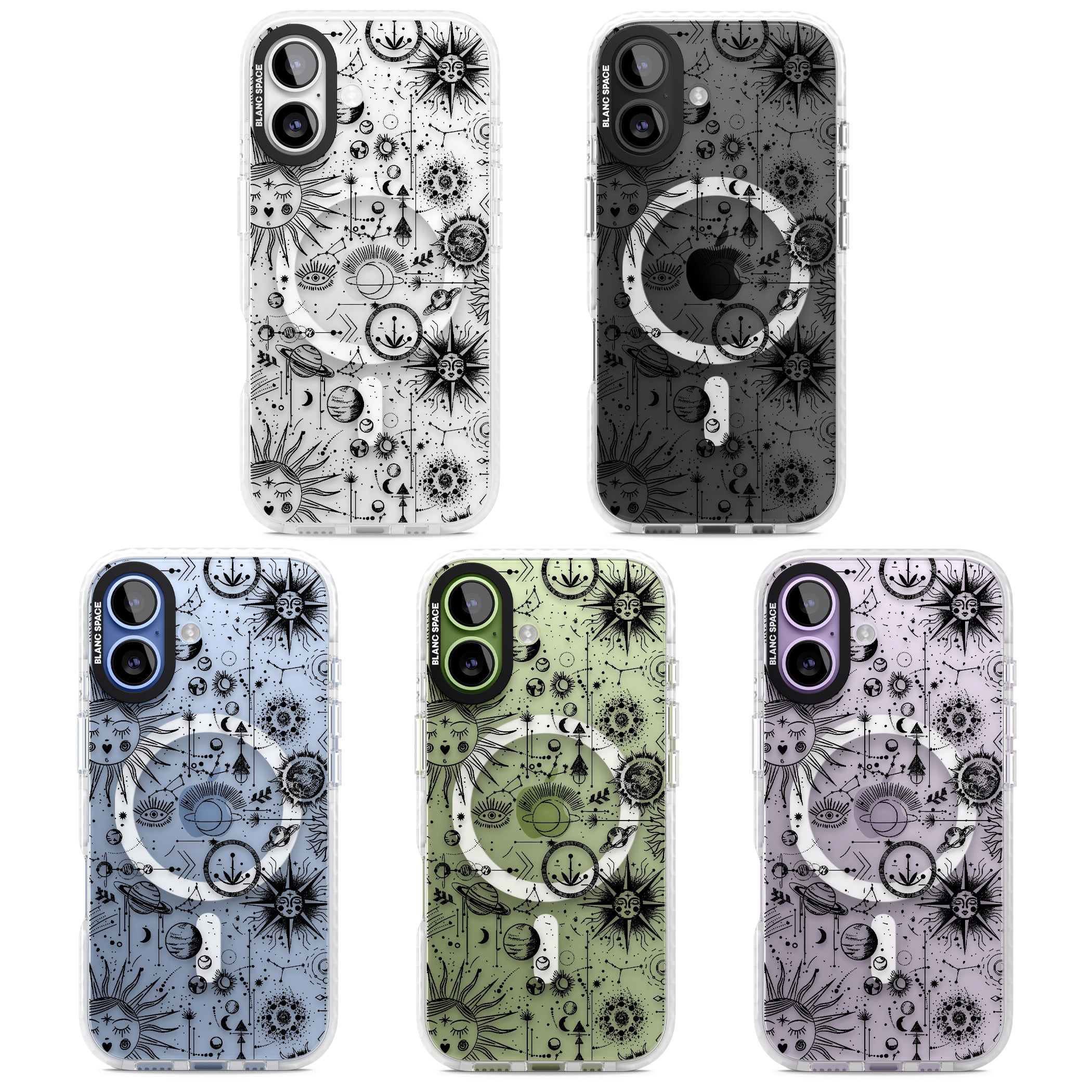 Cosmic Zodiac iPhone 17 Impact Pro Clear Phone Case APT Impact Protection