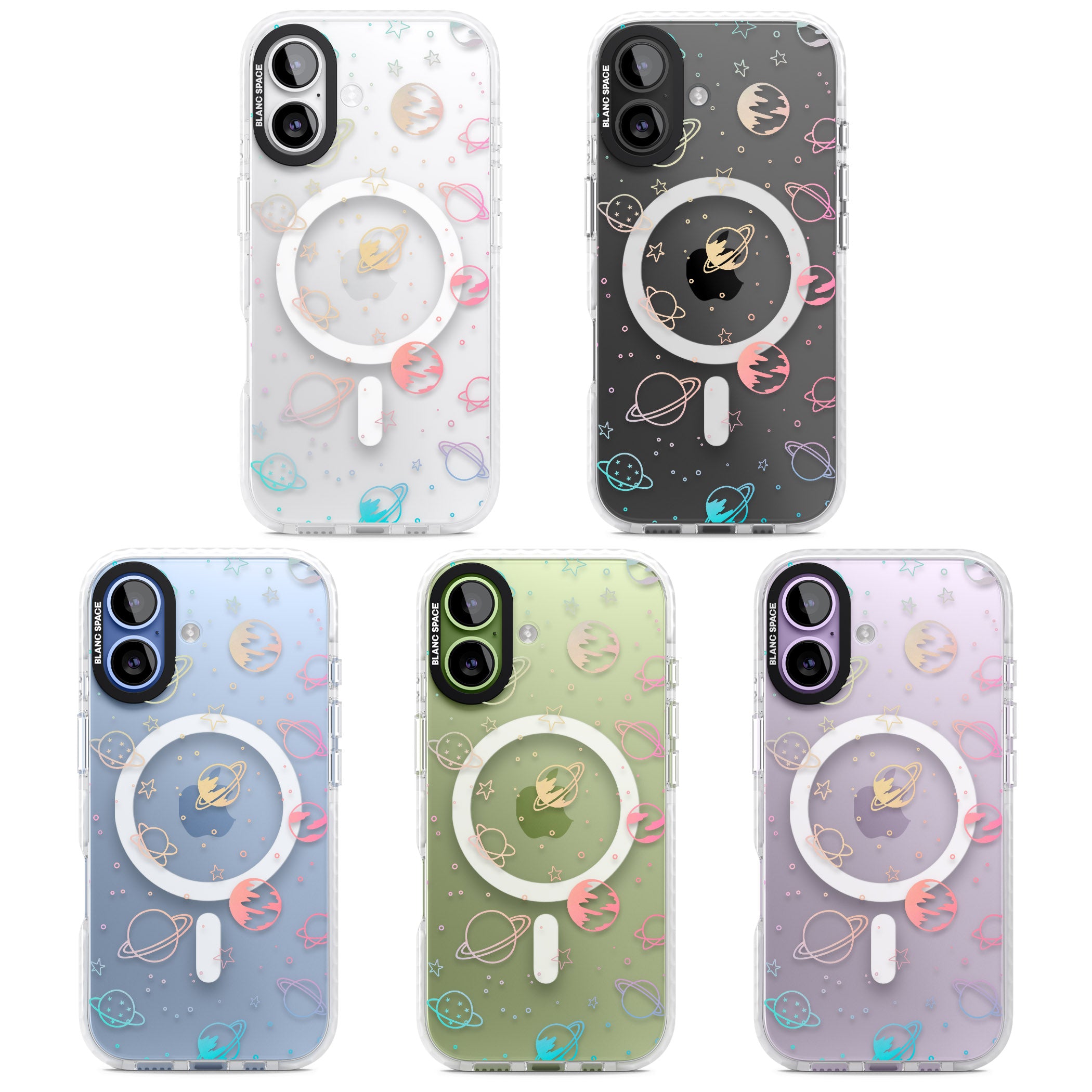 Pastel Space Universe iPhone 17 Impact Pro Clear Phone Case APT Impact Protection