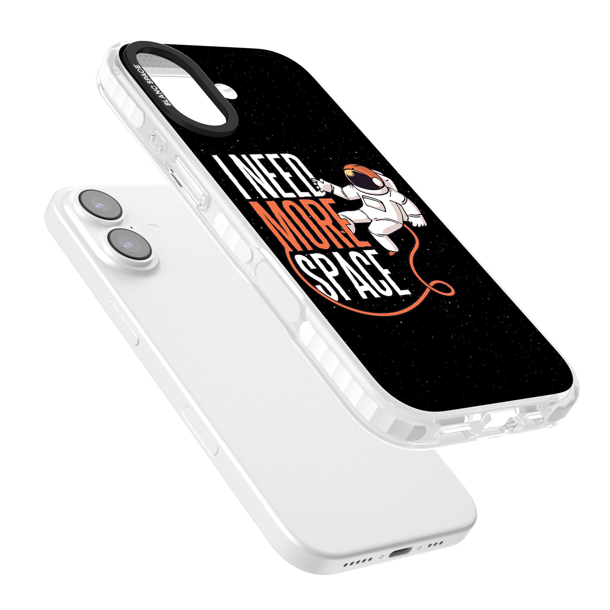 I Need More Space iPhone 17 Impact Pro Clear Phone Case Colours