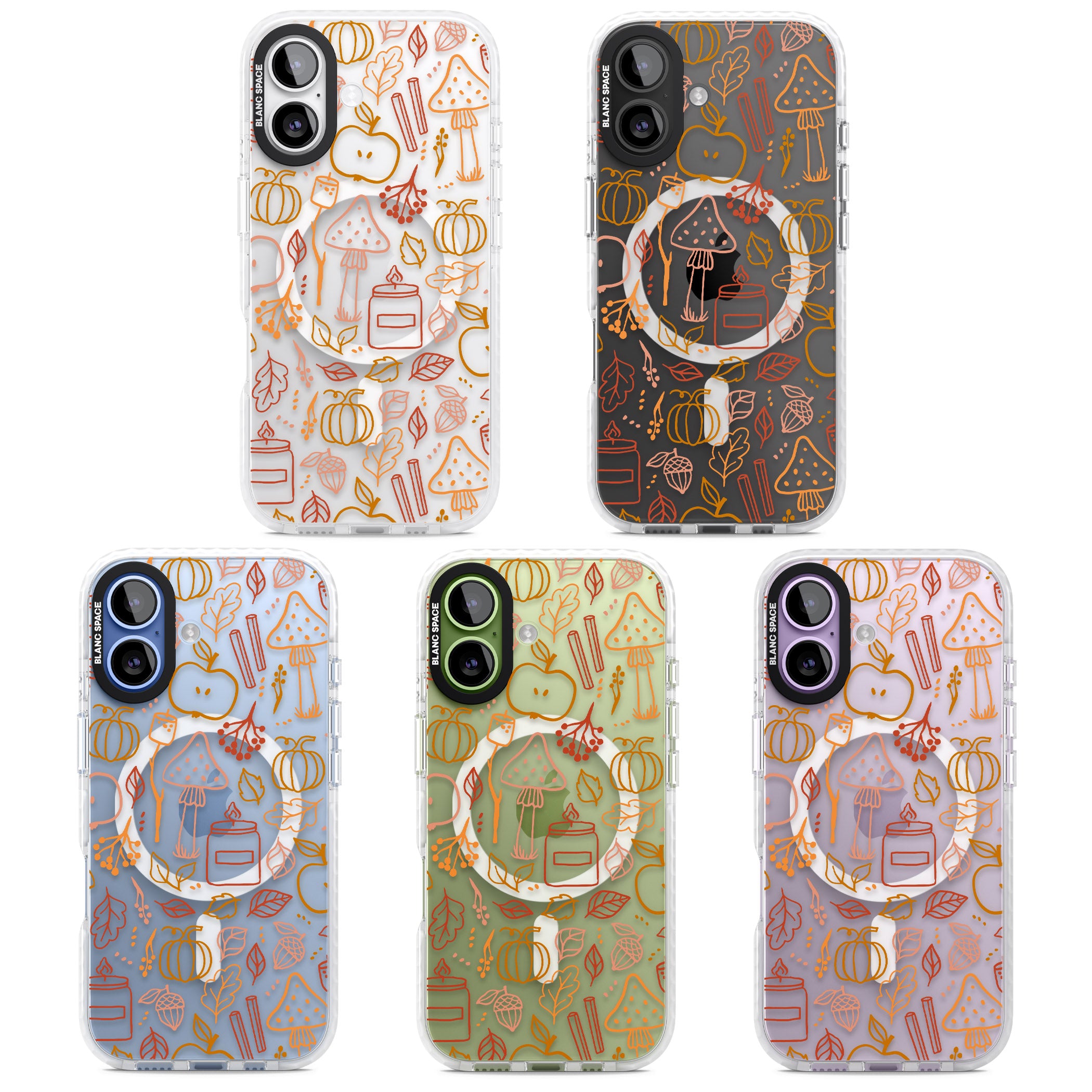 Autumn Line Pattern iPhone 17 Impact Pro Clear Phone Case APT Impact Protection