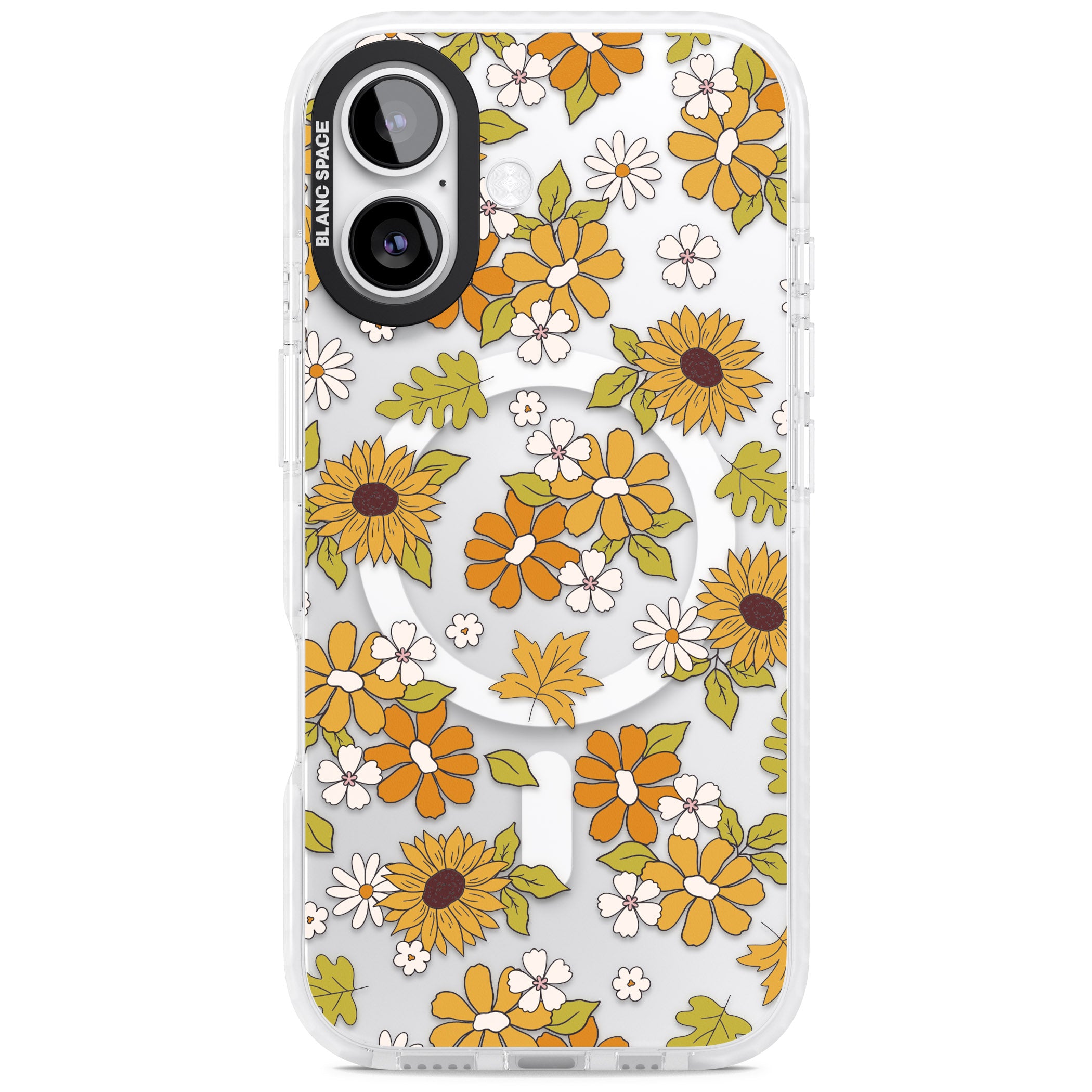 Boho Sunflowers iPhone 17 Impact Pro Clear Phone Case