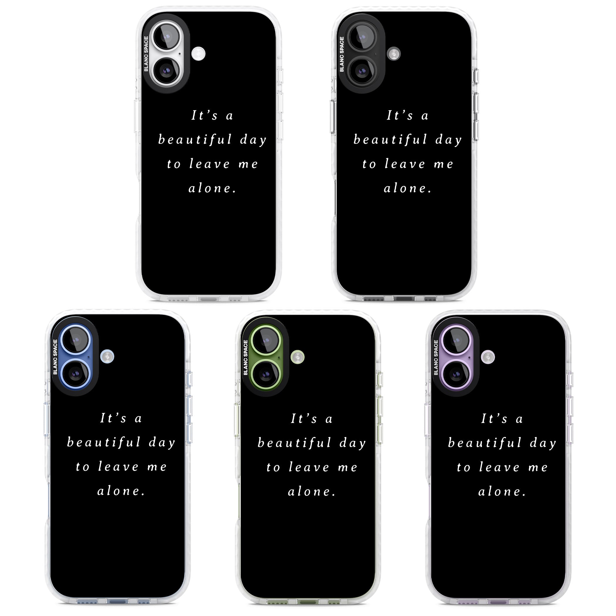 Beautiful Day Quote iPhone 17 Impact Pro Clear Phone Case APT Impact Protection