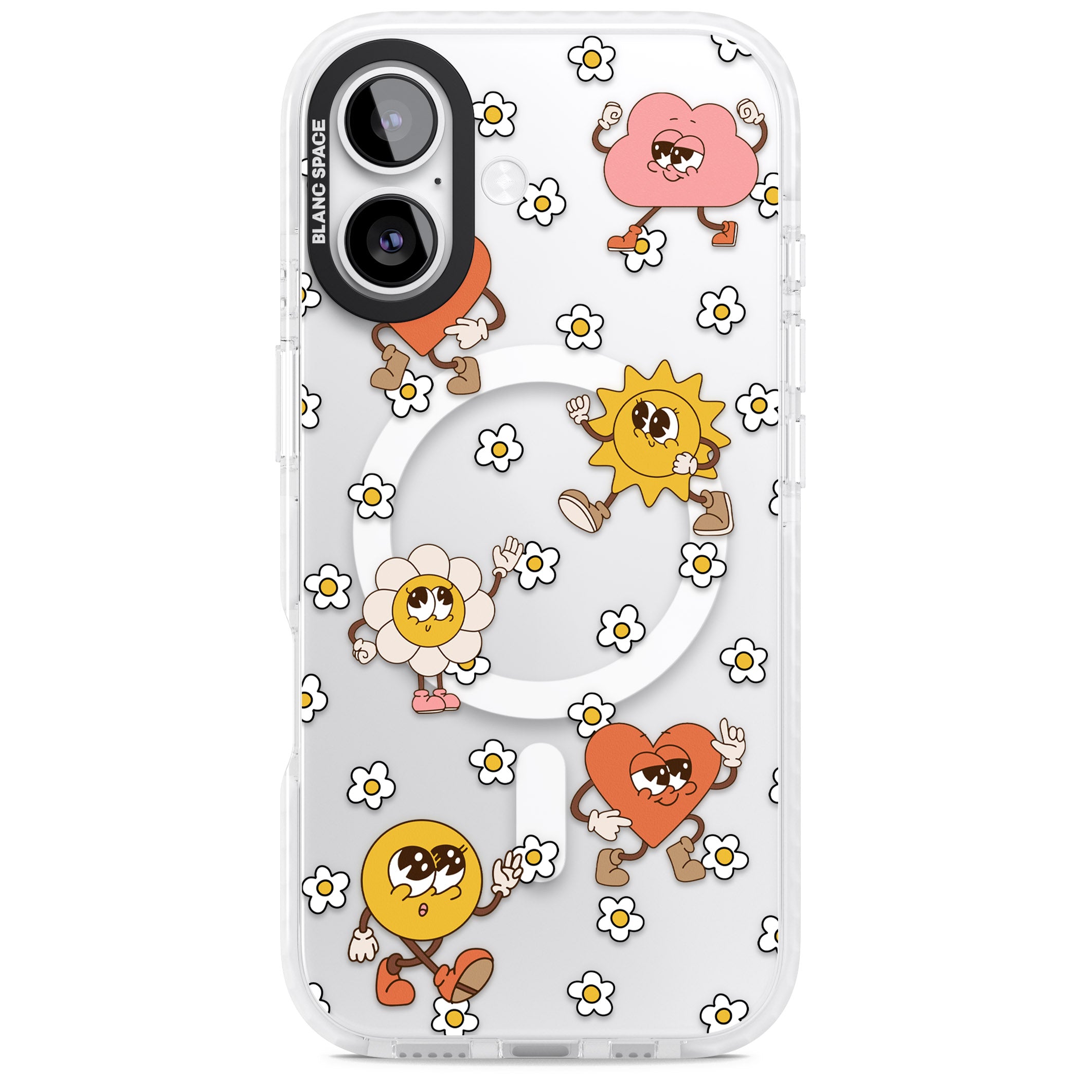 Daisies & Friends iPhone 17 Impact Pro Clear Phone Case