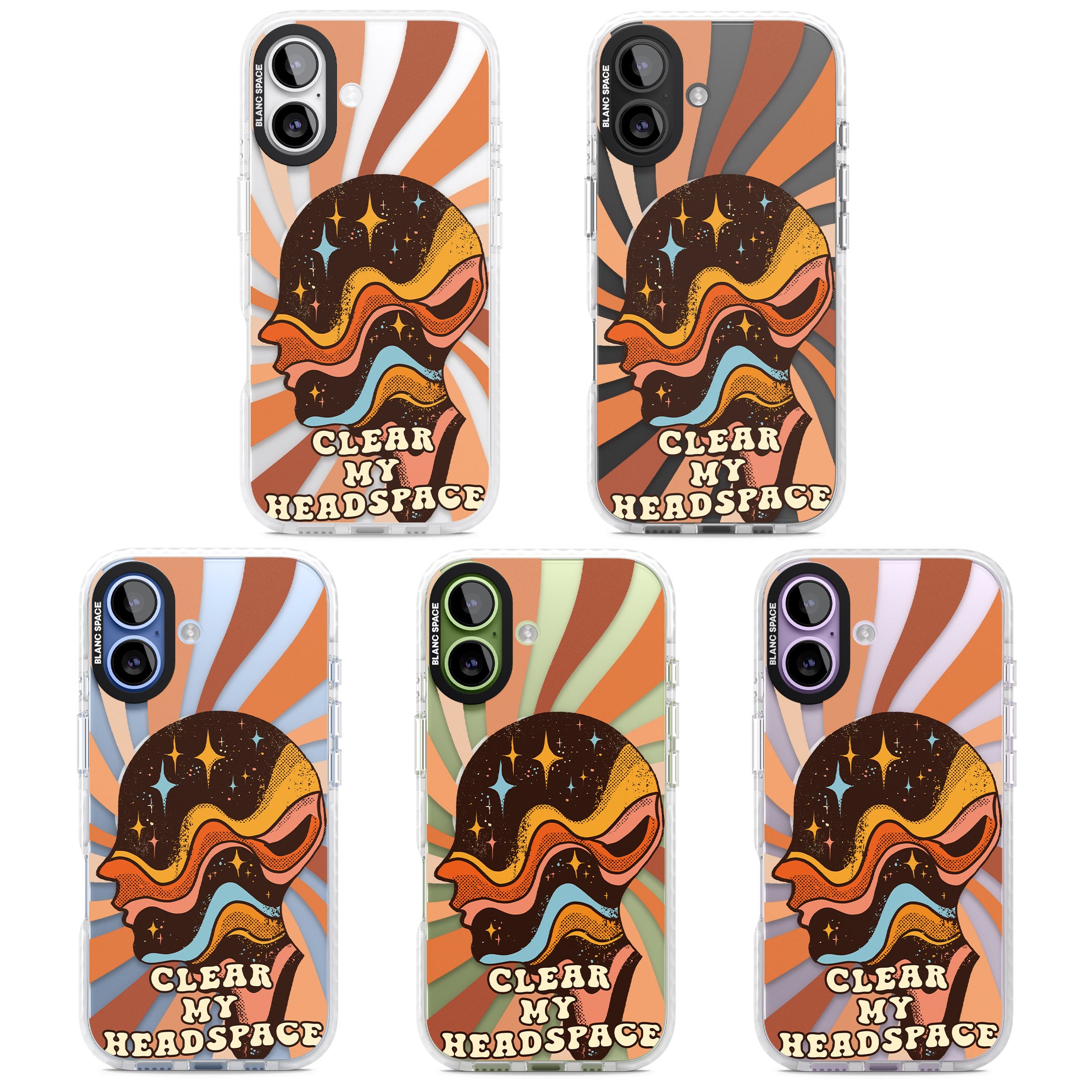 Clear My Headspace iPhone 17 Impact Pro Clear Phone Case APT Impact Protection