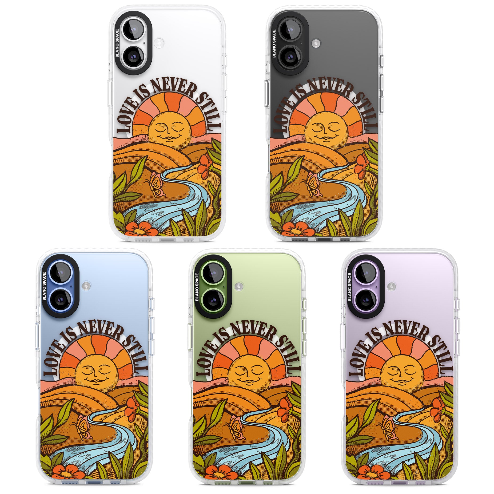 Love Is Never Still iPhone 17 Impact Pro Clear Phone Case APT Impact Protection