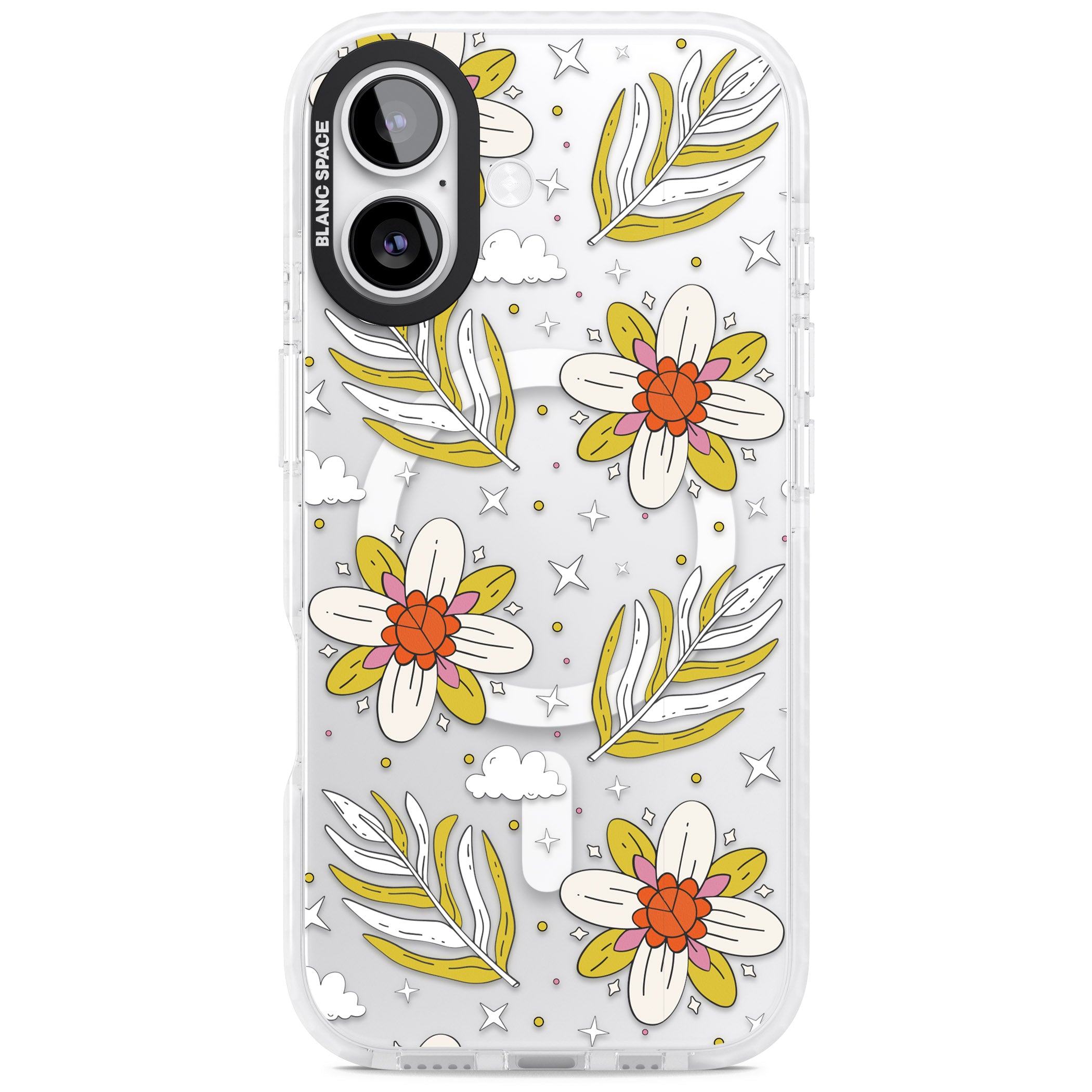 Boho Celestial Floral Dream iPhone 17 Impact Pro Clear Phone Case