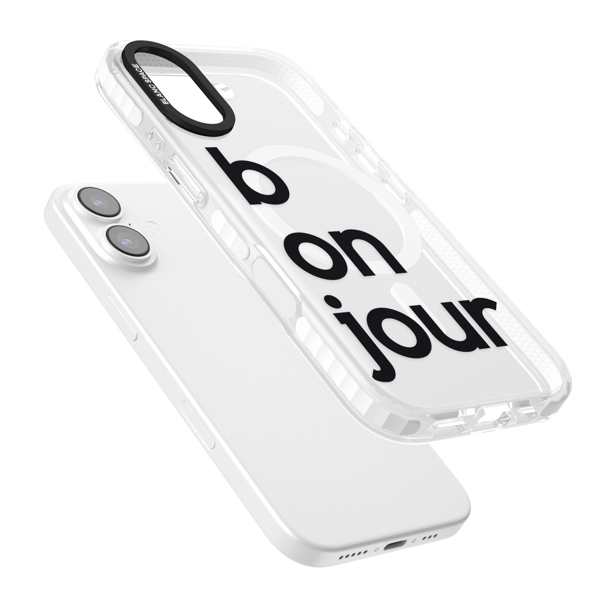 Bonjour iPhone 17 Impact Pro Clear Phone Case Colours
