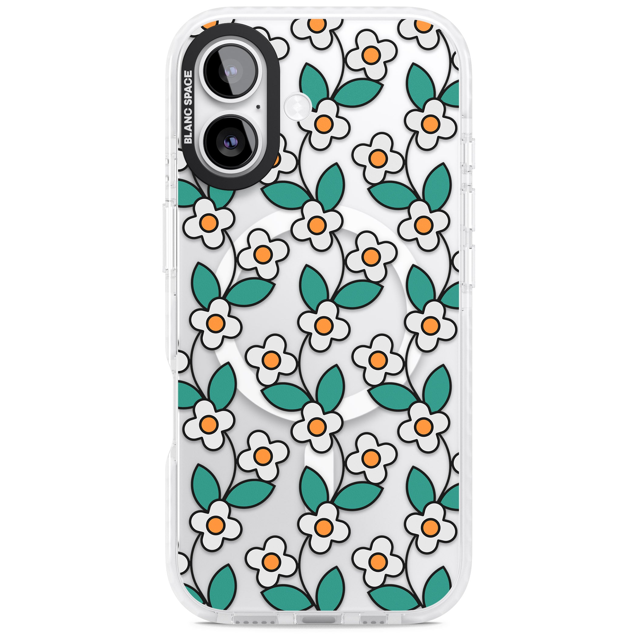 Spring Daisies iPhone 17 Impact Pro Clear Phone Case