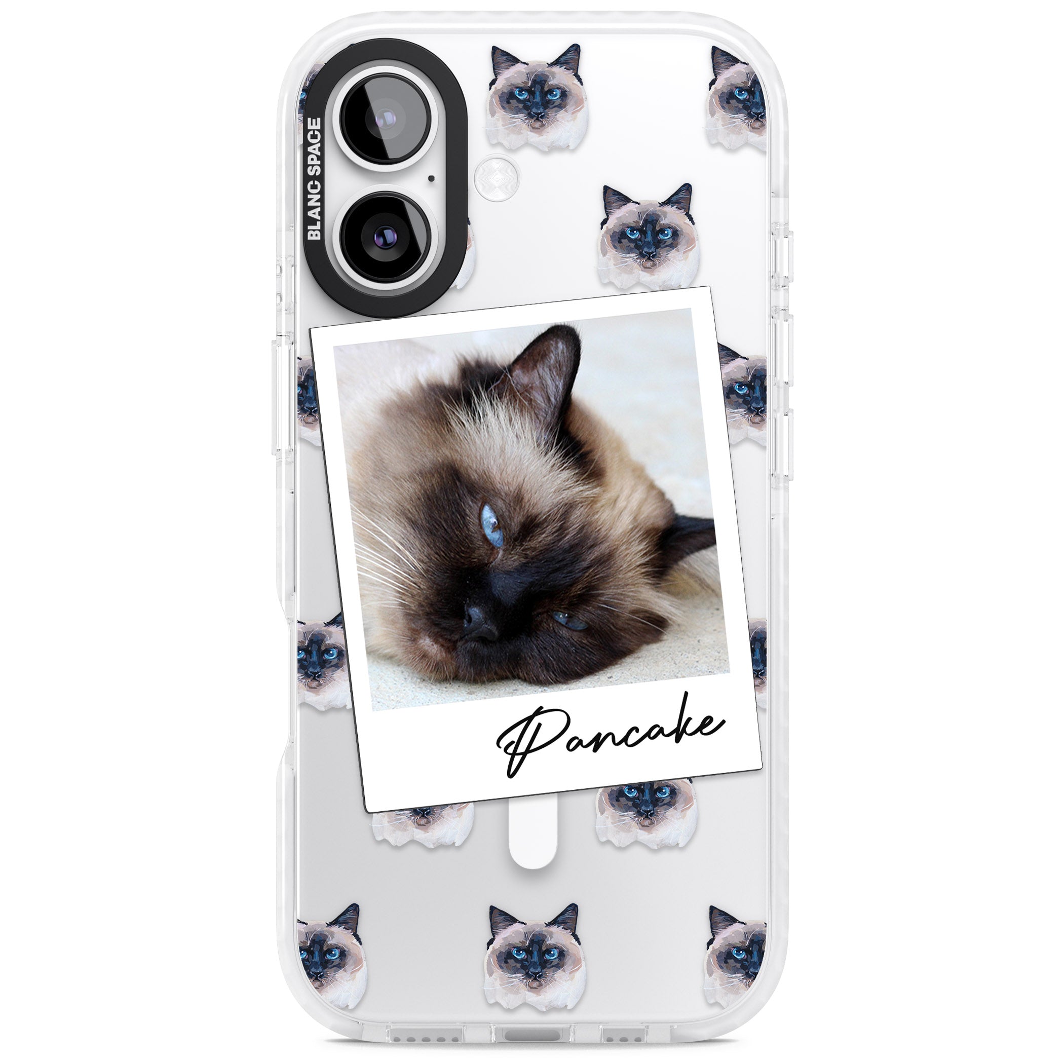 Personalised Burmese Cat Photo iPhone 17 Impact Pro Clear Phone Case