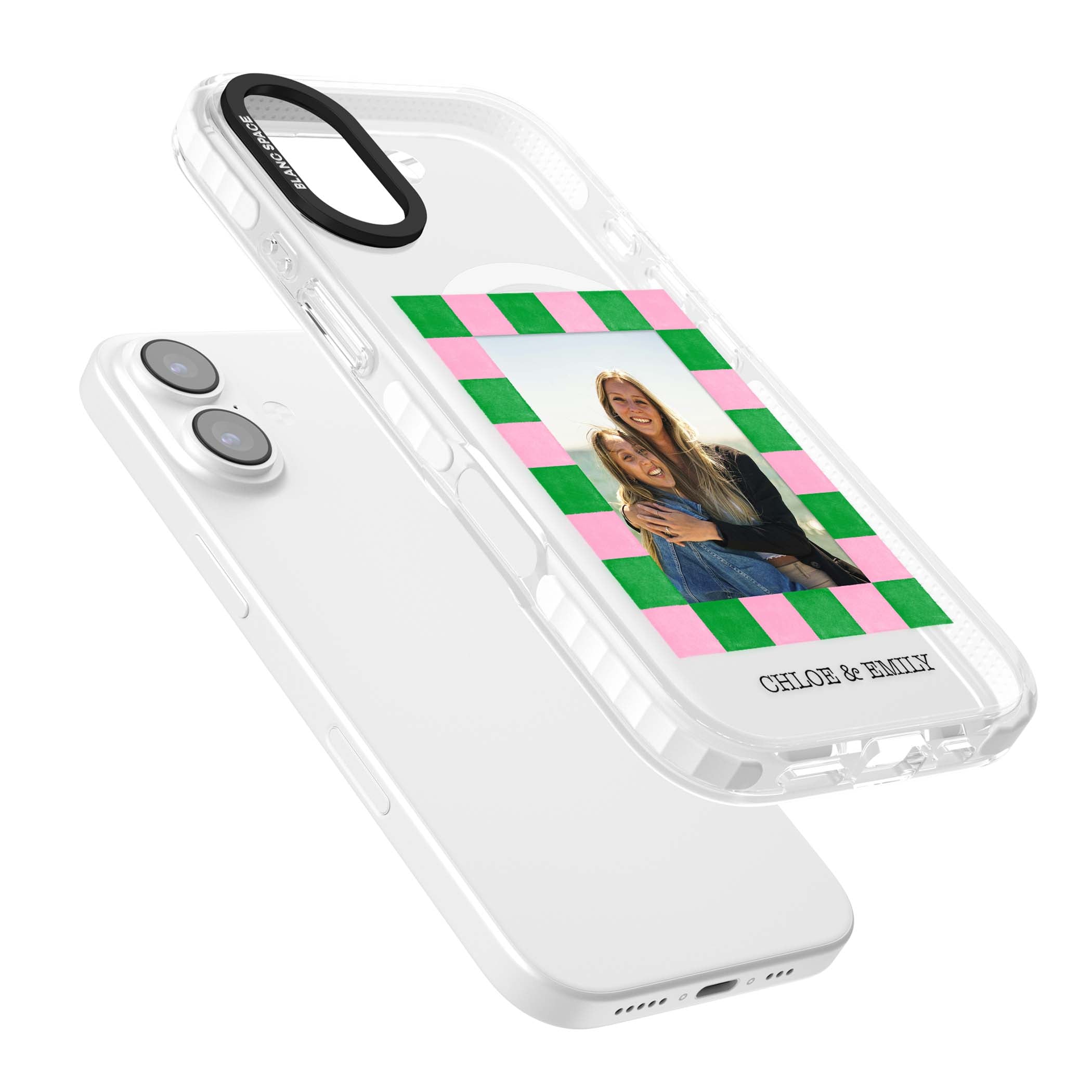Riviera Check Photo cute iPhone case | Impact Magsafe case for iPhone 17