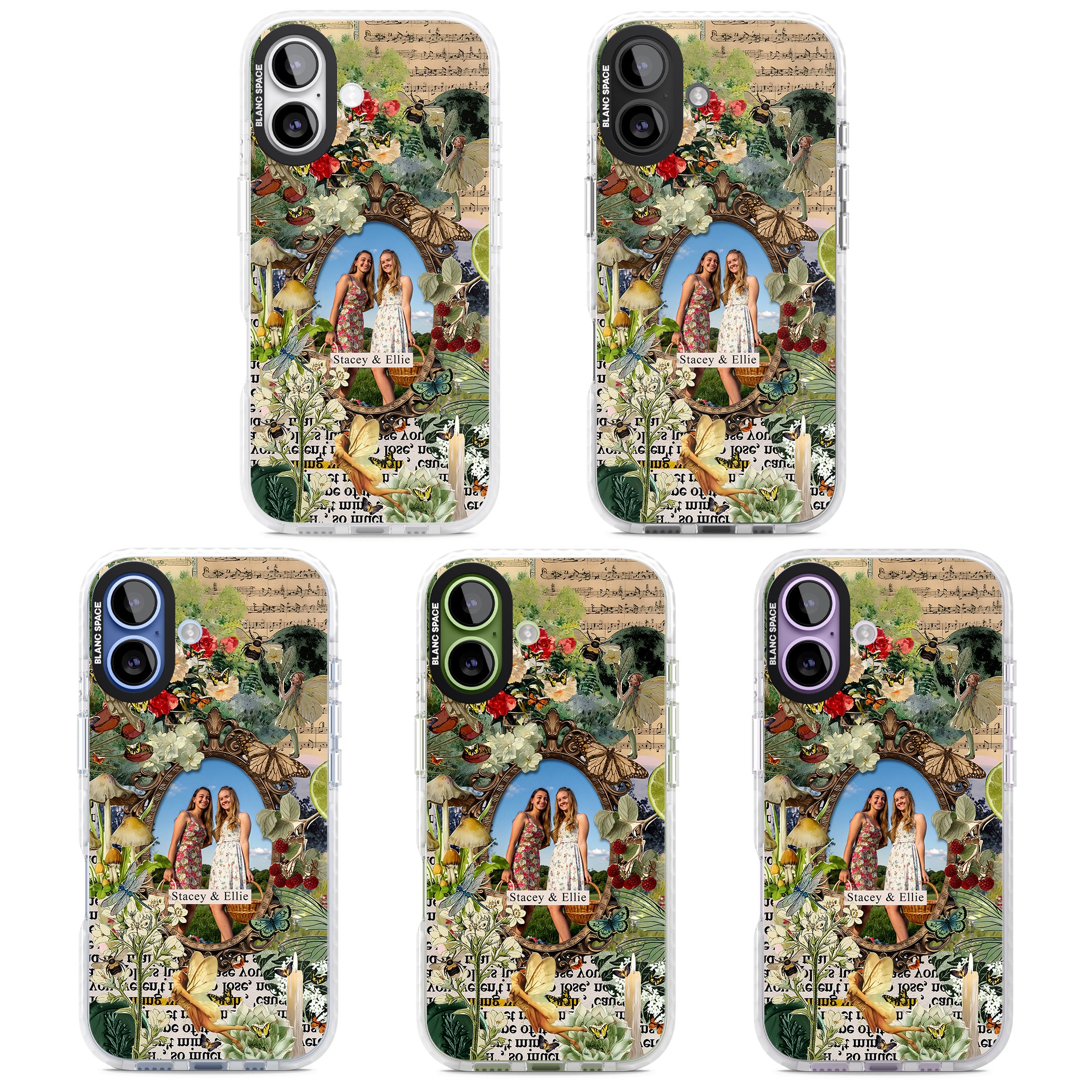 Personalised Cottage Garden Frame iPhone 17 Impact Pro Clear Phone Case APT Impact Protection