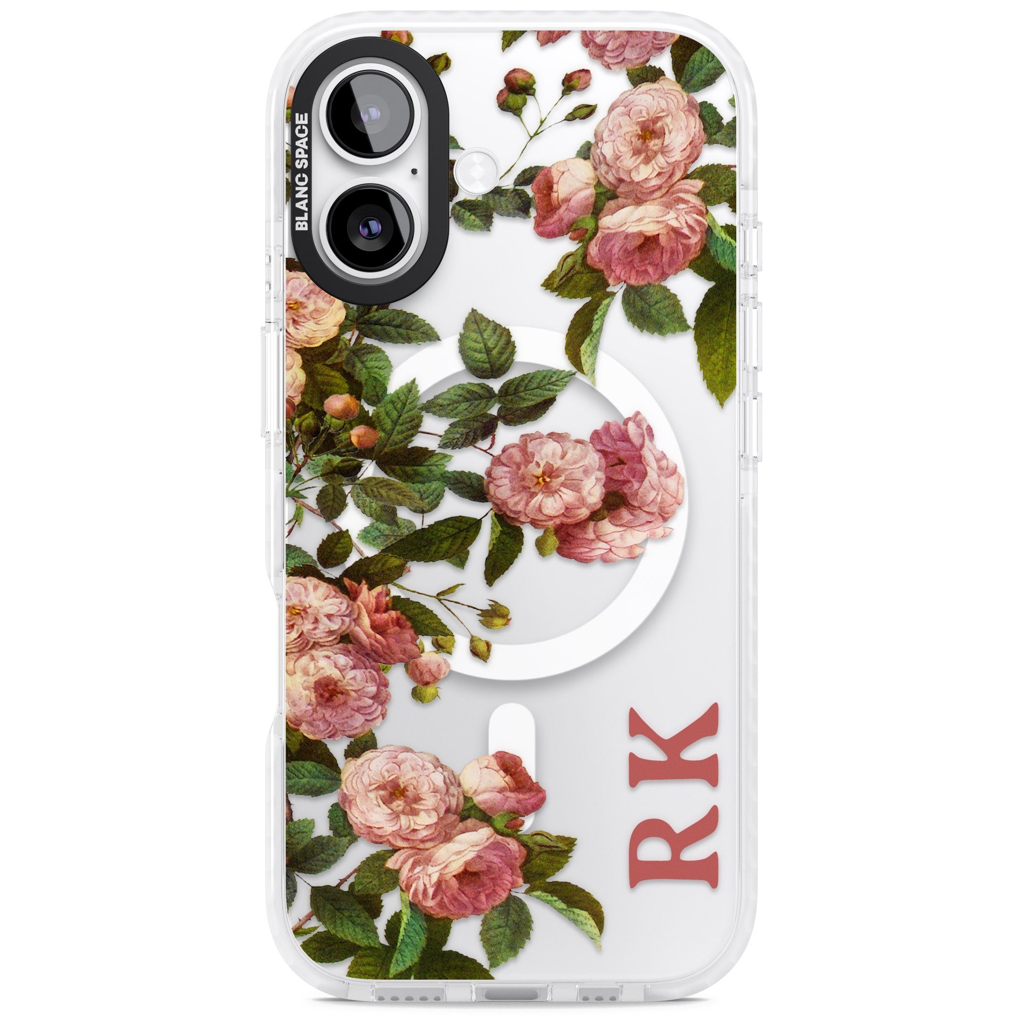 Personalised Vintage Floral Garden iPhone 17 Impact Pro Clear Phone Case