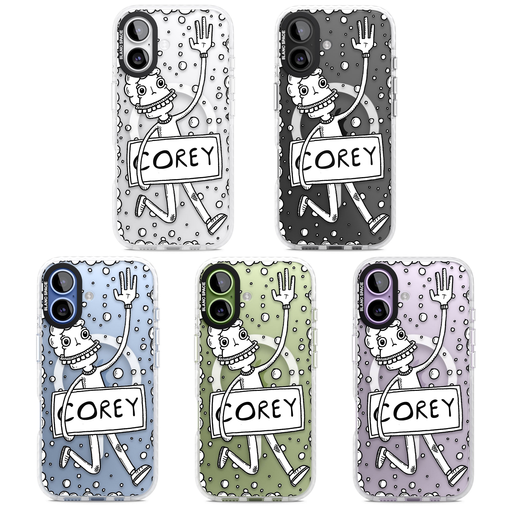 Personalised Banner Boy iPhone 17 Impact Pro Clear Phone Case APT Impact Protection