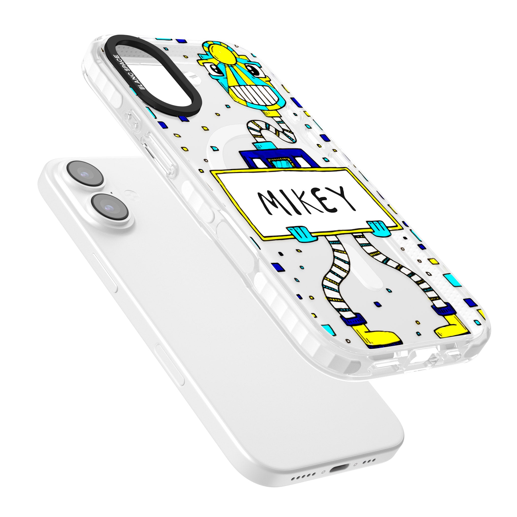 Personalised Tubes Guy iPhone 17 Impact Pro Clear Phone Case Colours