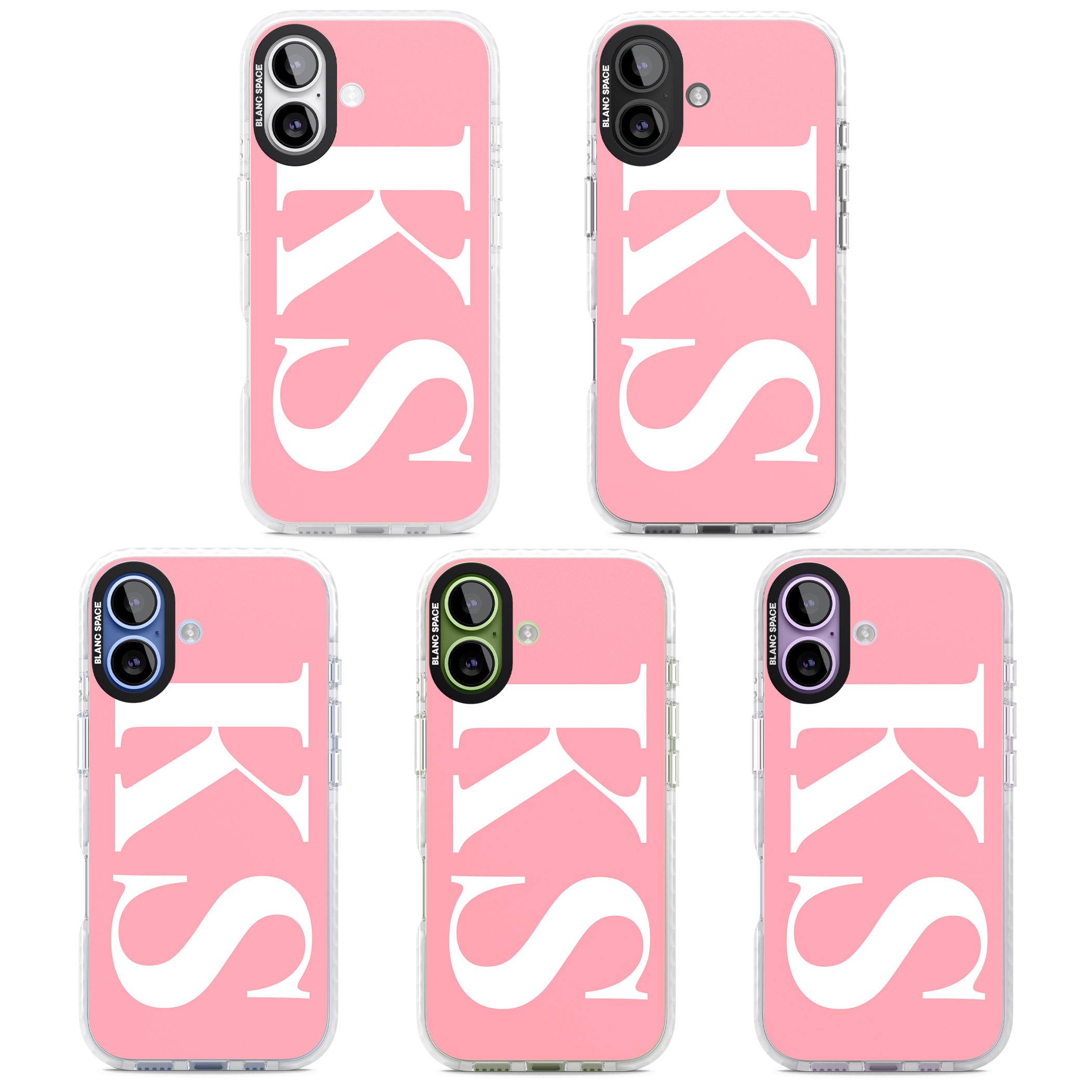 Personalised White & Pink Letters iPhone 17 Impact Pro Clear Phone Case APT Impact Protection