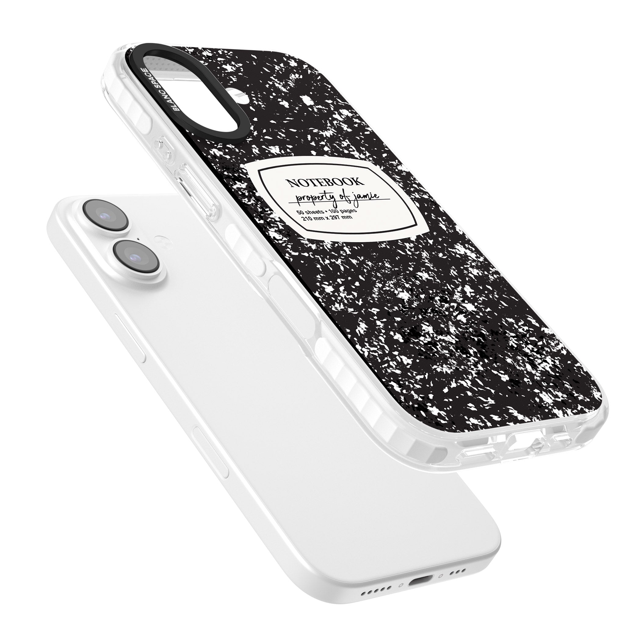 Personalised Classic Composition iPhone 17 Impact Pro Clear Phone Case Colours