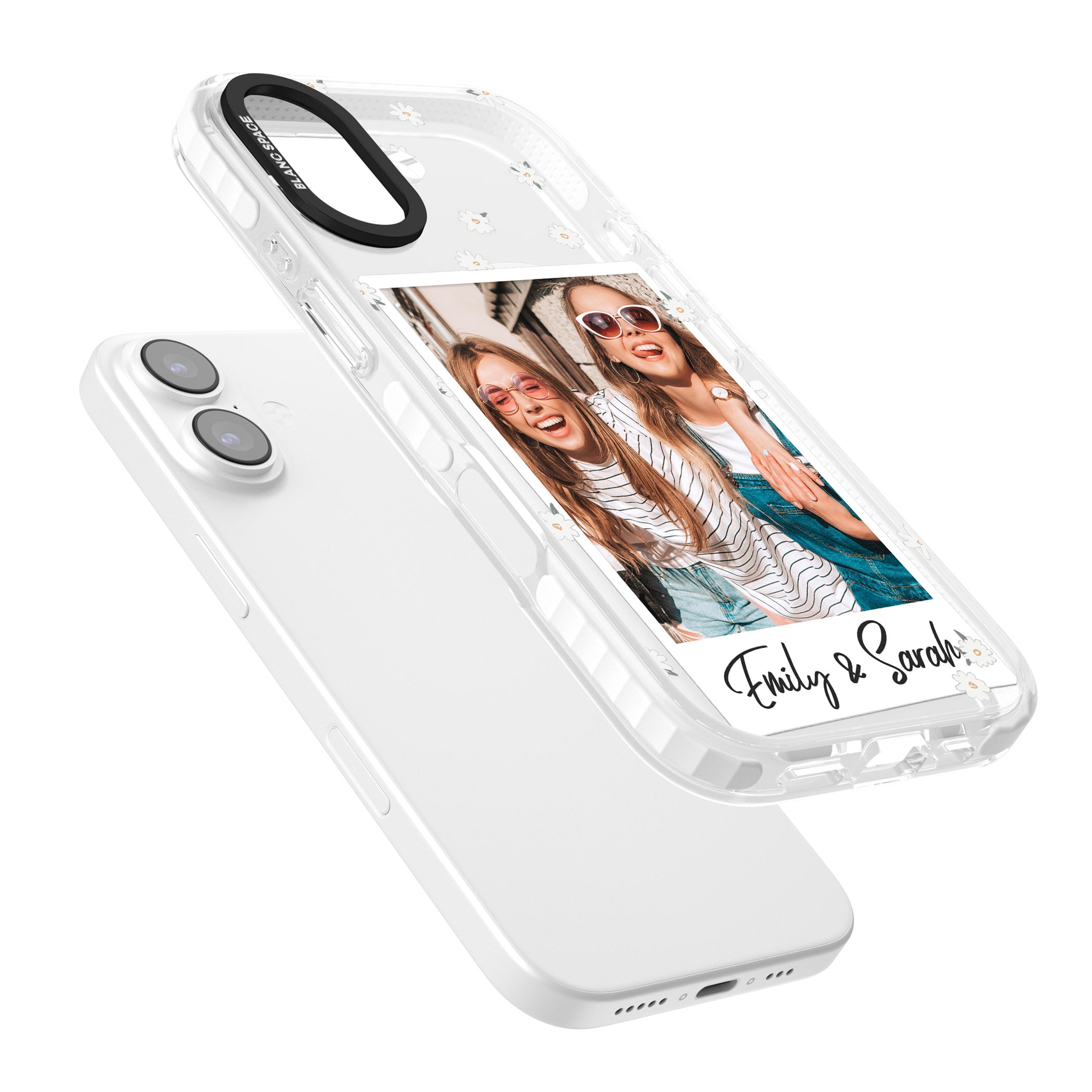 Personalised Daisy Instant Photo iPhone 17 Impact Pro Clear Phone Case Colours