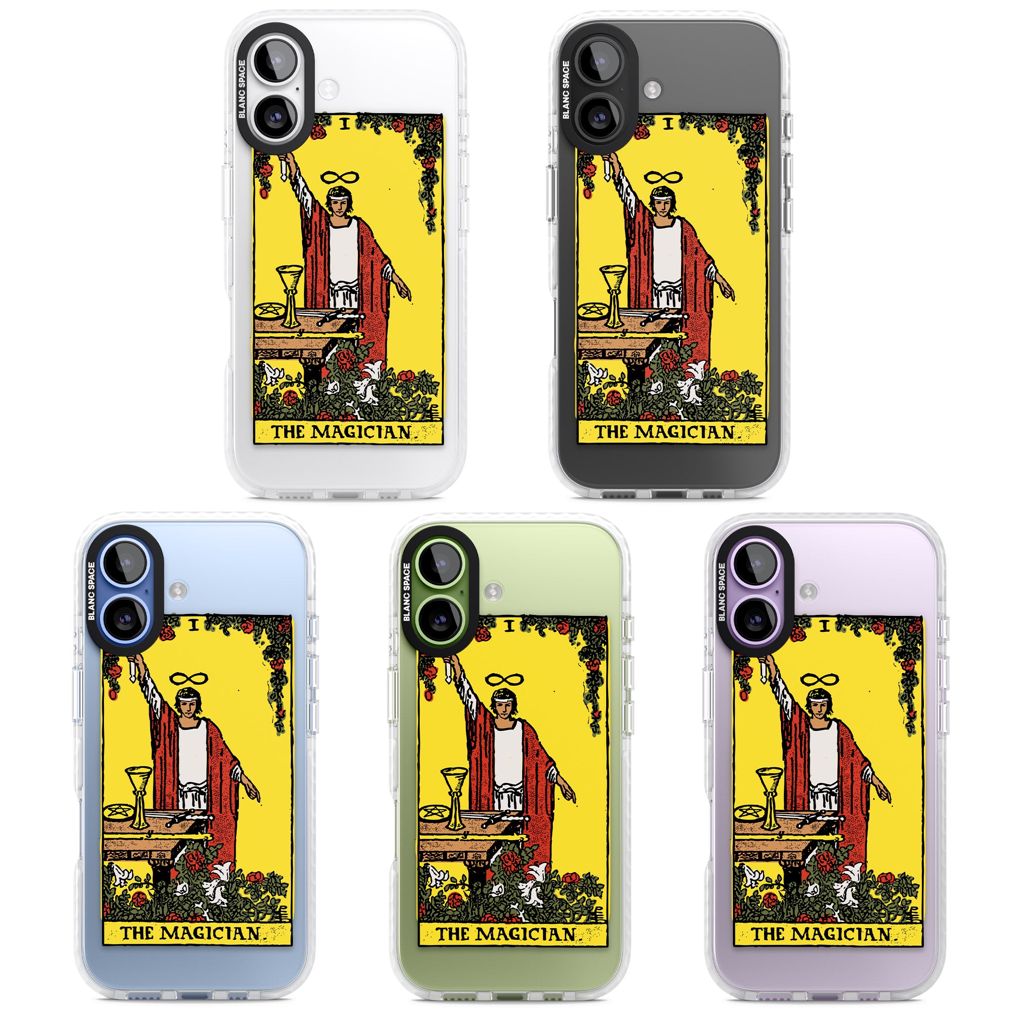 Personalised The Magician Tarot Card (Color) iPhone 17 Impact Pro Clear Phone Case APT Impact Protection