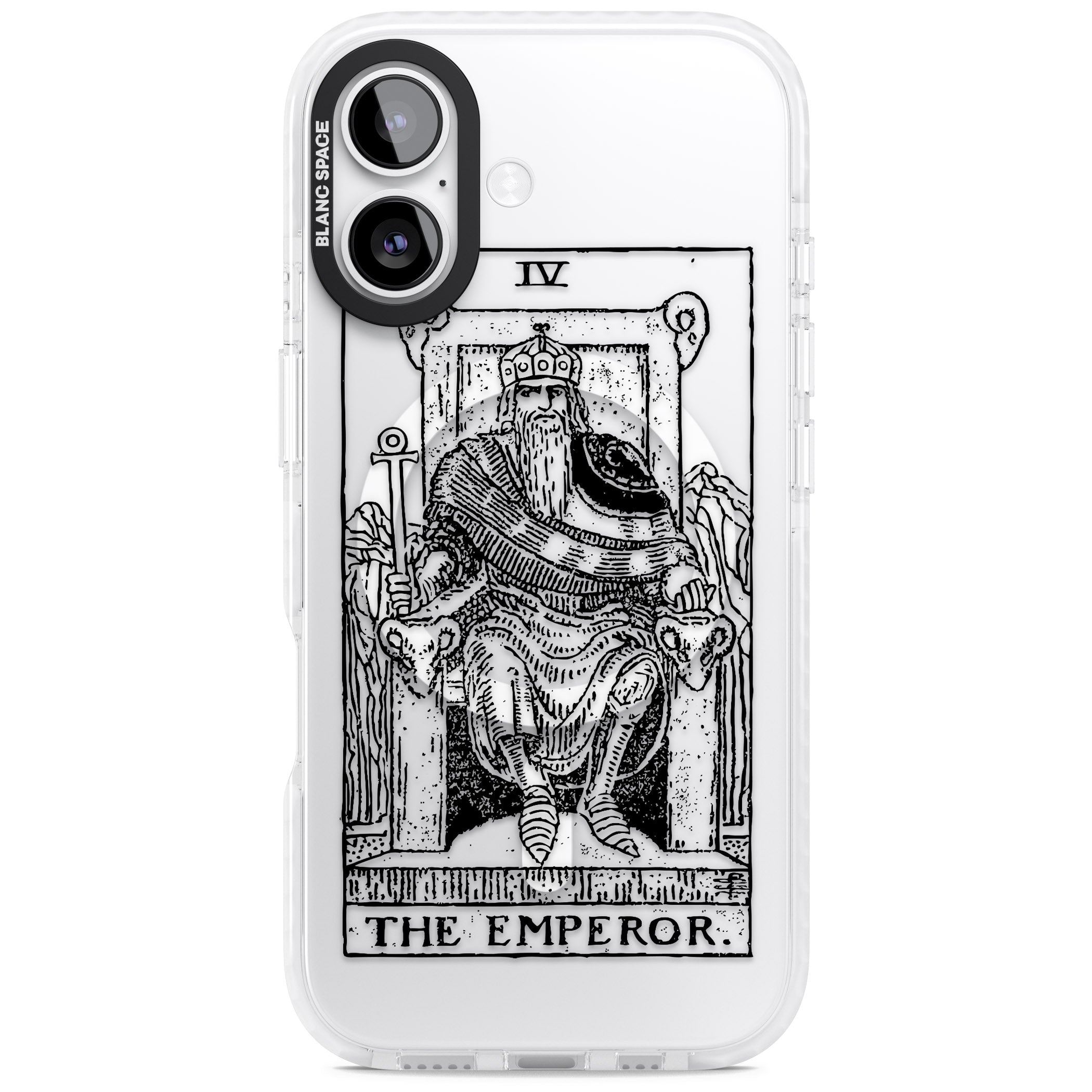 Personalised The Emperor Tarot iPhone 17 Impact Pro Clear Phone Case