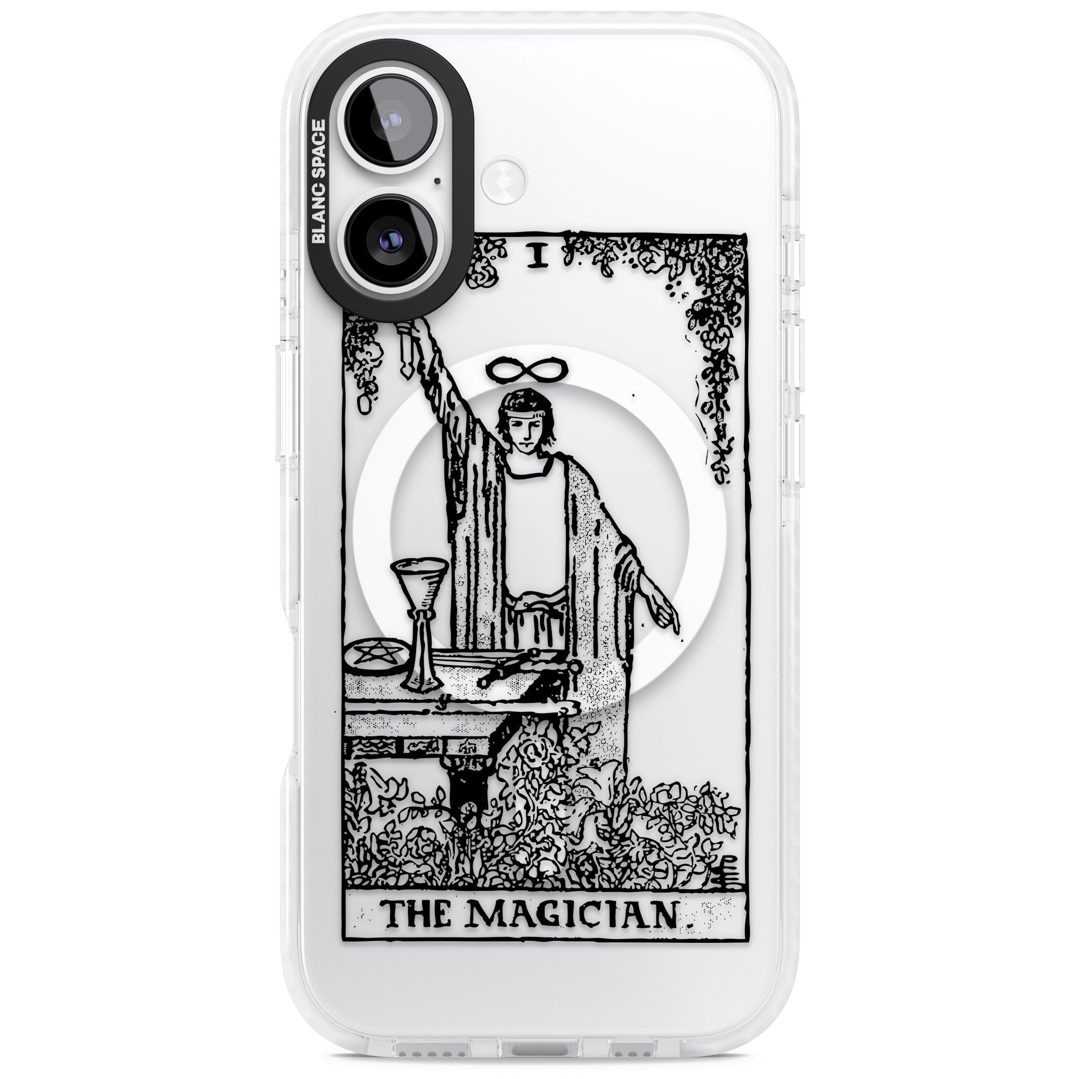 Personalised The Magician Tarot Transparent iPhone 17 Impact Pro Clear Phone Case