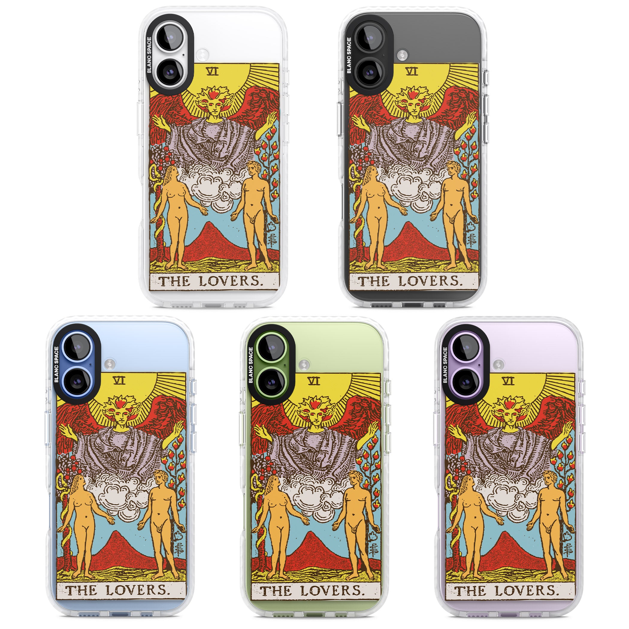 Personalised The Lovers Tarot Card (Color) iPhone 17 Impact Pro Clear Phone Case APT Impact Protection