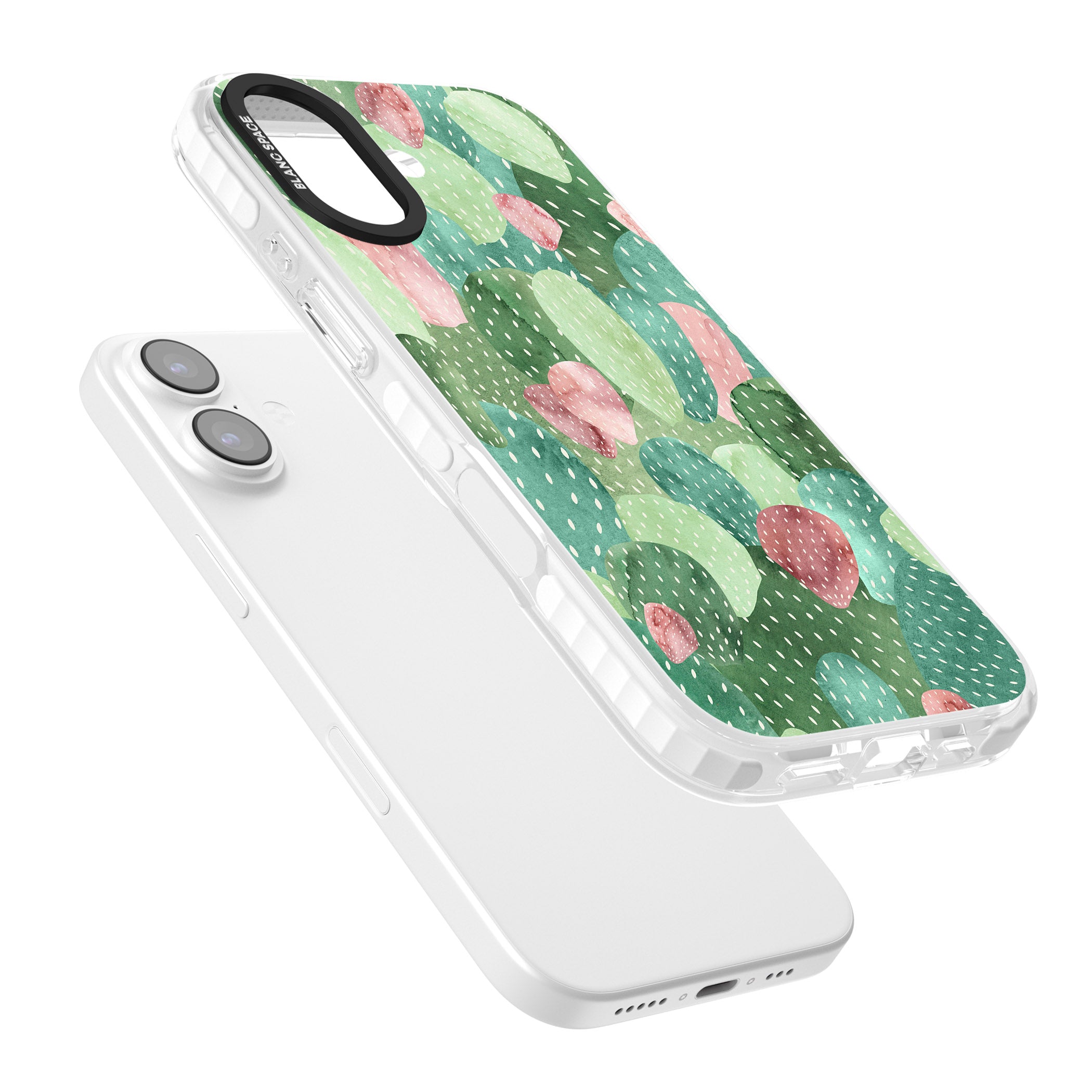 Cactus Charm iPhone 17 Impact Pro Clear Phone Case Colours