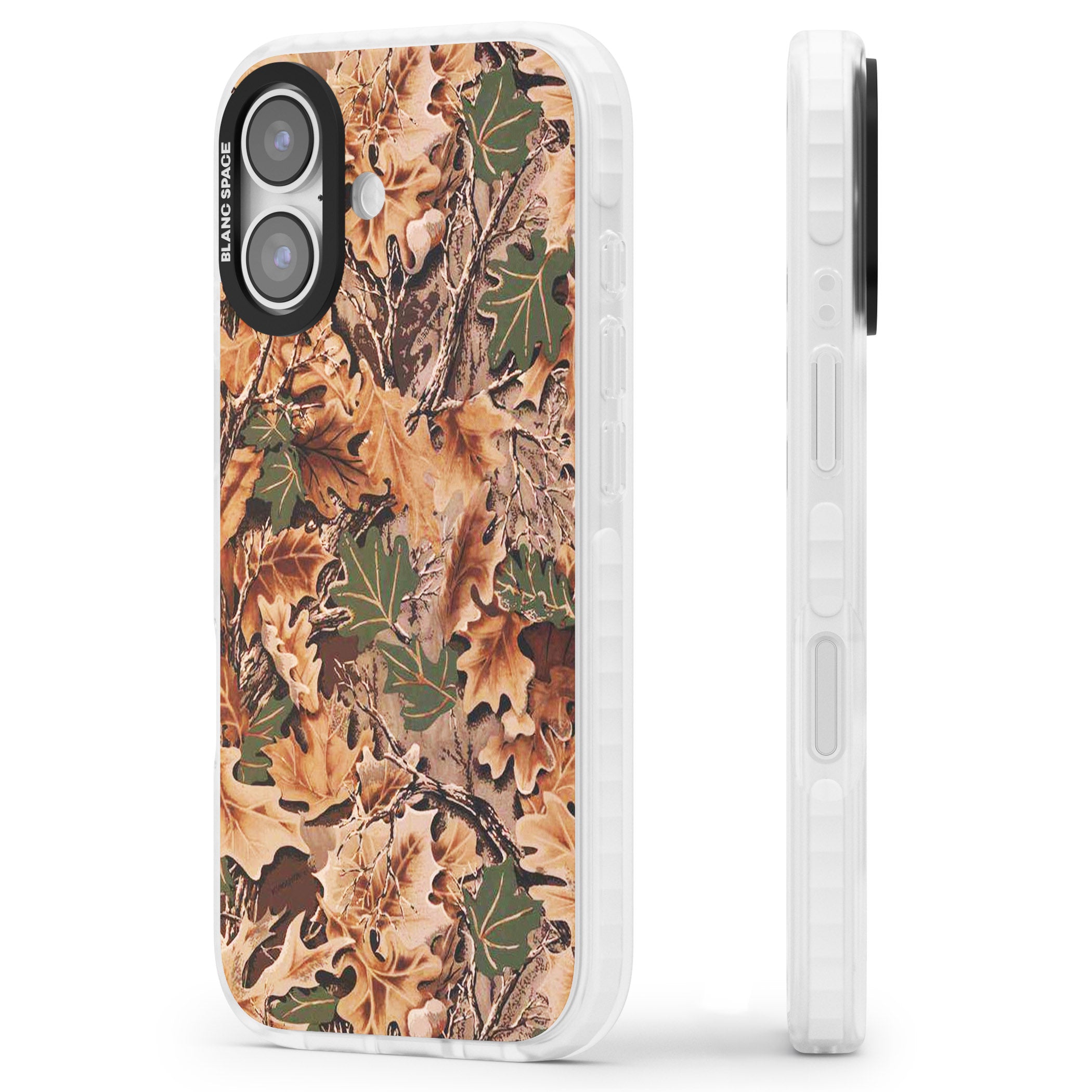 Realtree Camo iPhone 17 Impact Pro Clear Phone Case Side Profile