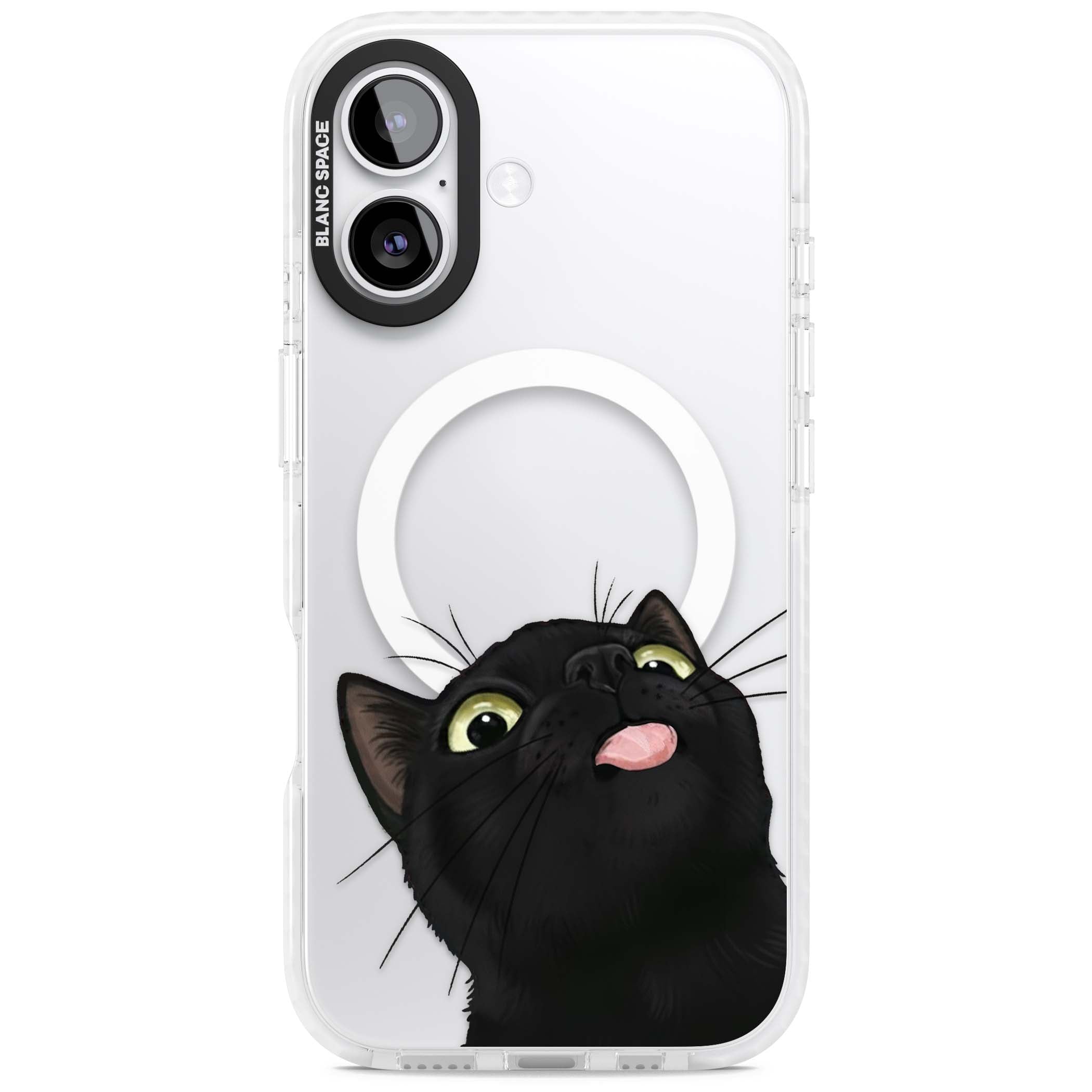 Black Cat Energy for her iPhone case | Impact Magsafe case for iPhone 17