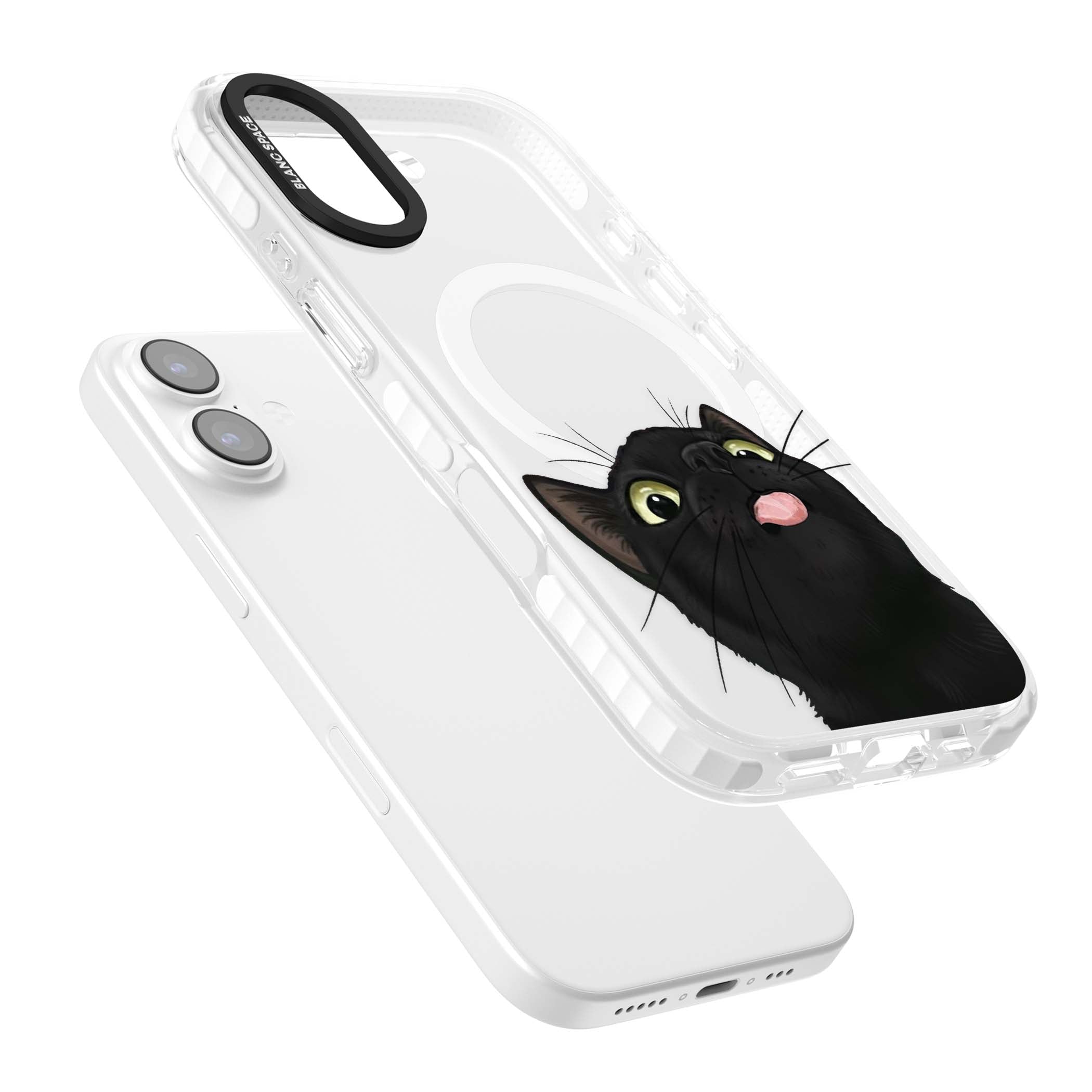 Black Cat Energy for her iPhone case | Impact Magsafe case for iPhone 17