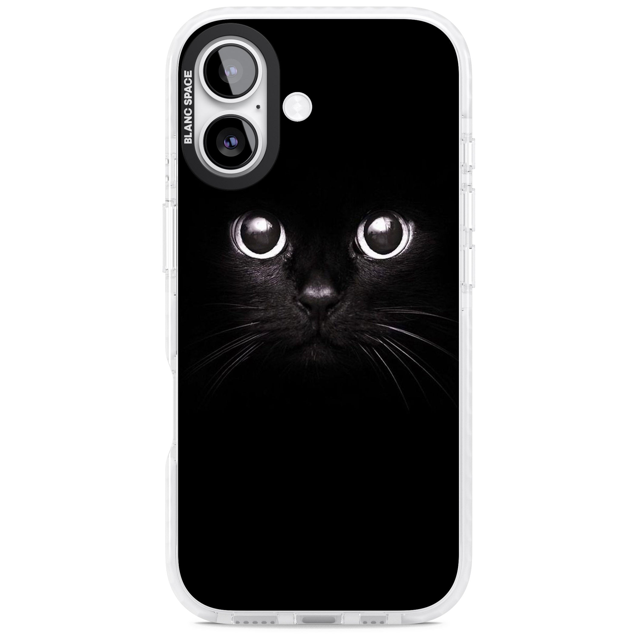 Black Cat iPhone 17 Impact Pro Clear Phone Case