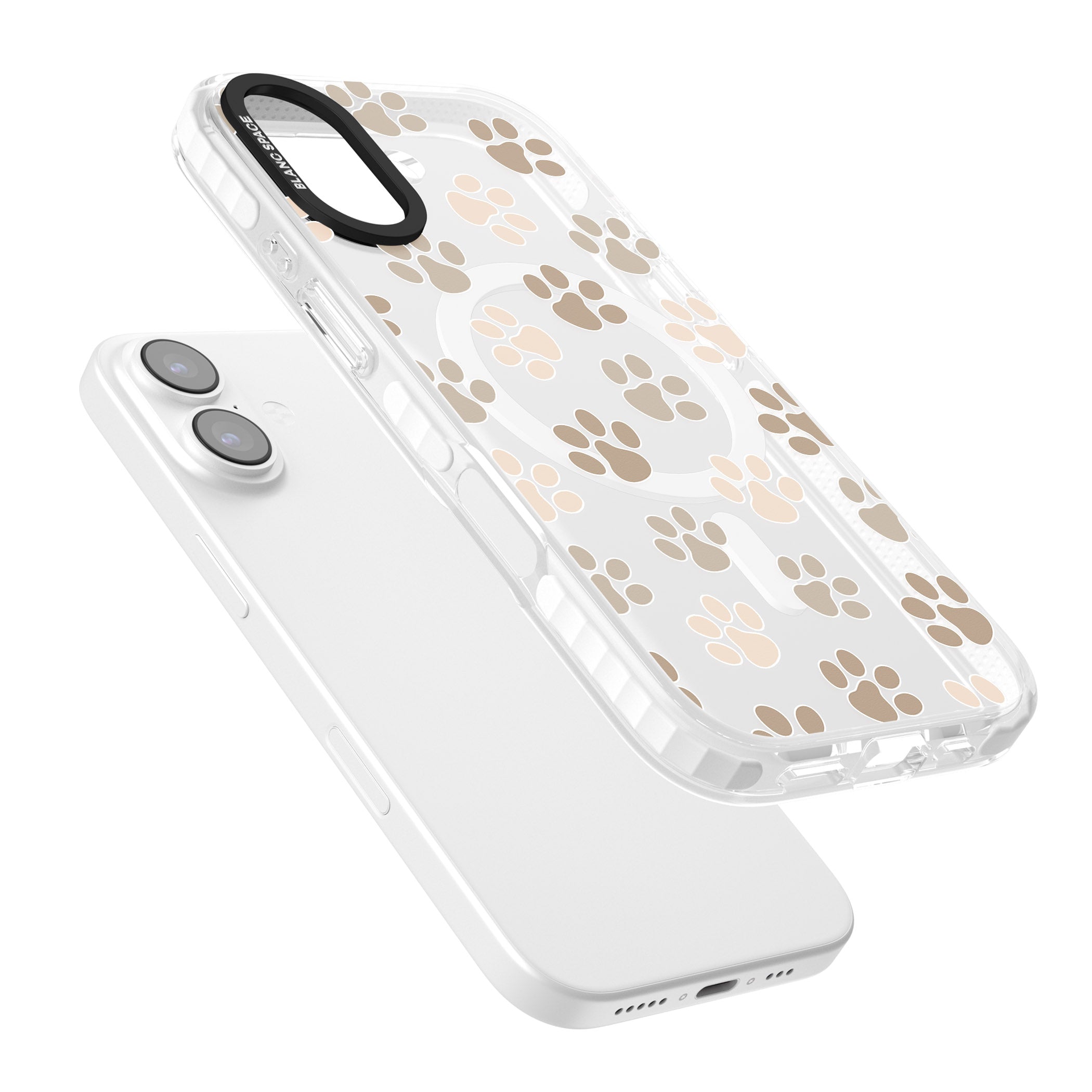 Paw Prints iPhone 17 Impact Pro Clear Phone Case Colours